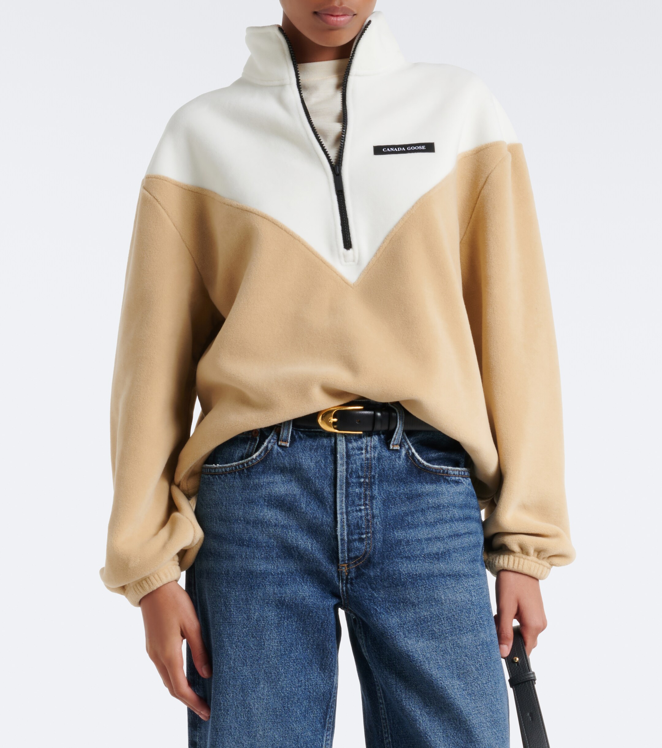 Canada Goose Canada Goose Tayen colorblocked fleece sweatshirt