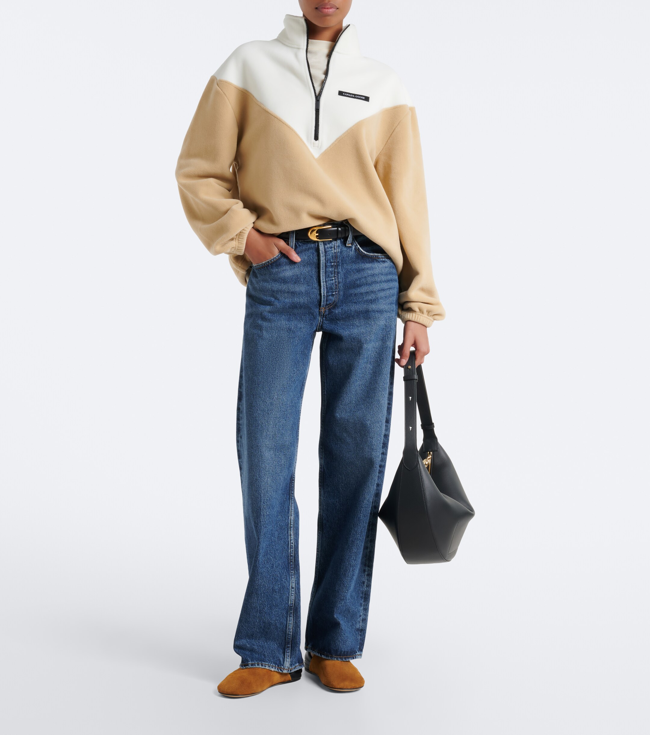 Canada Goose Canada Goose Tayen colorblocked fleece sweatshirt