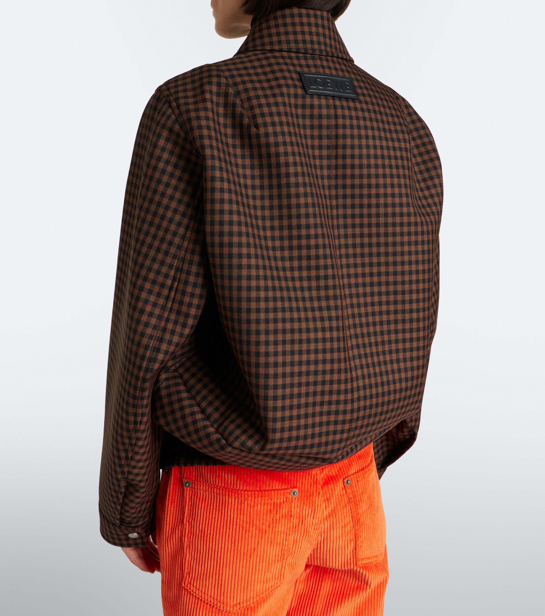 Loewe Loewe Checked wool blouson jacket
