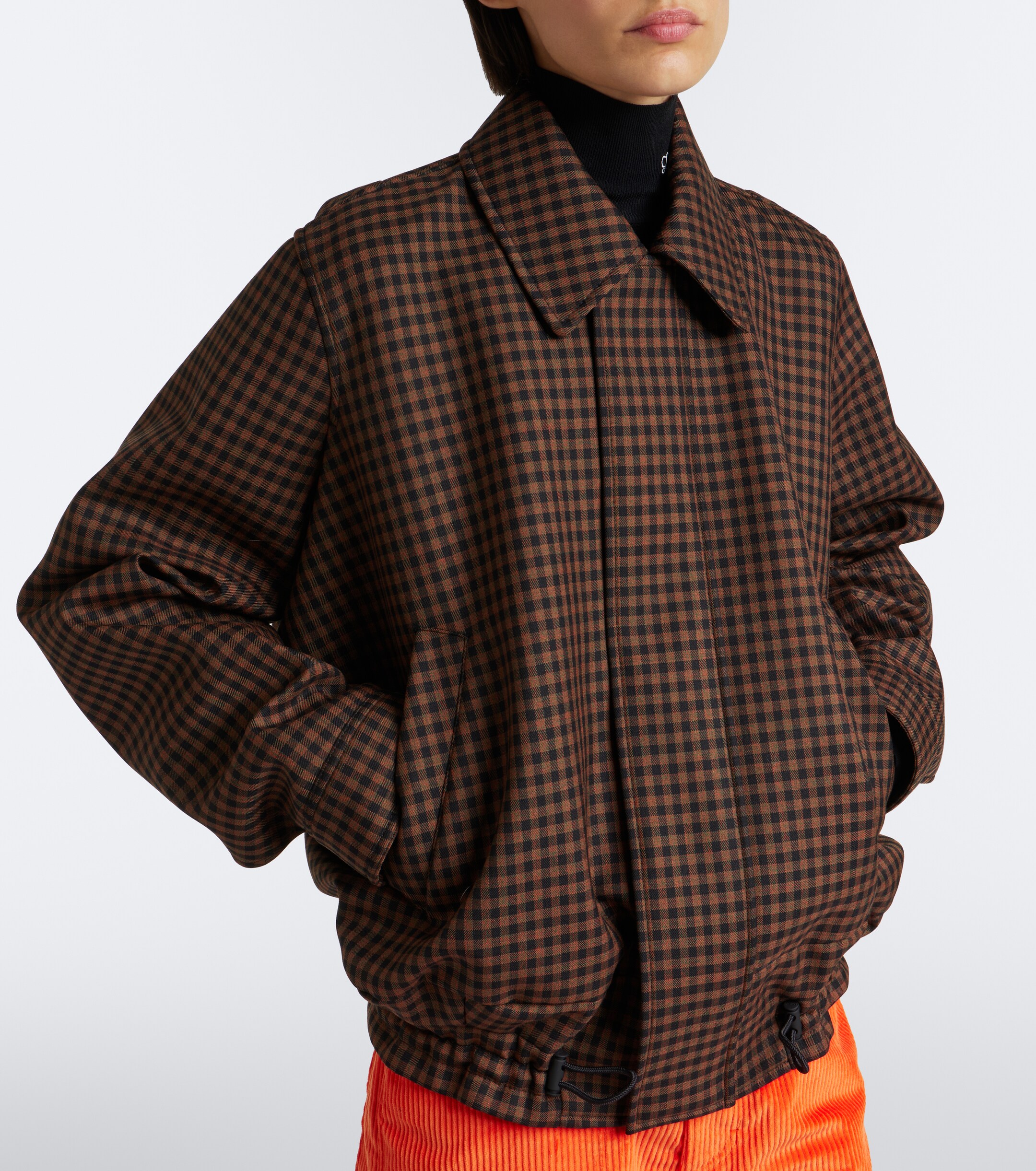 Loewe Loewe Checked wool blouson jacket