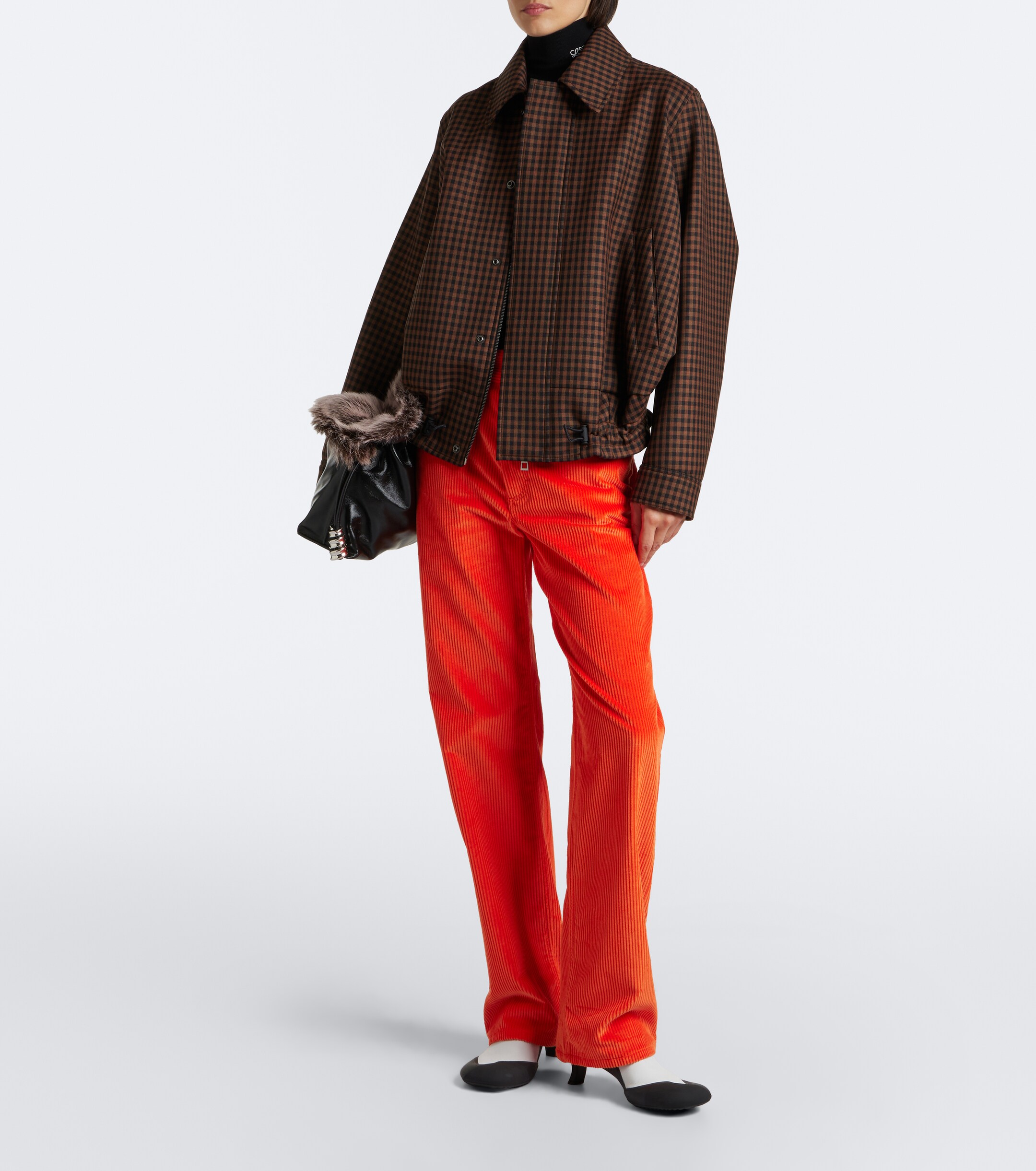 Loewe Loewe Checked wool blouson jacket