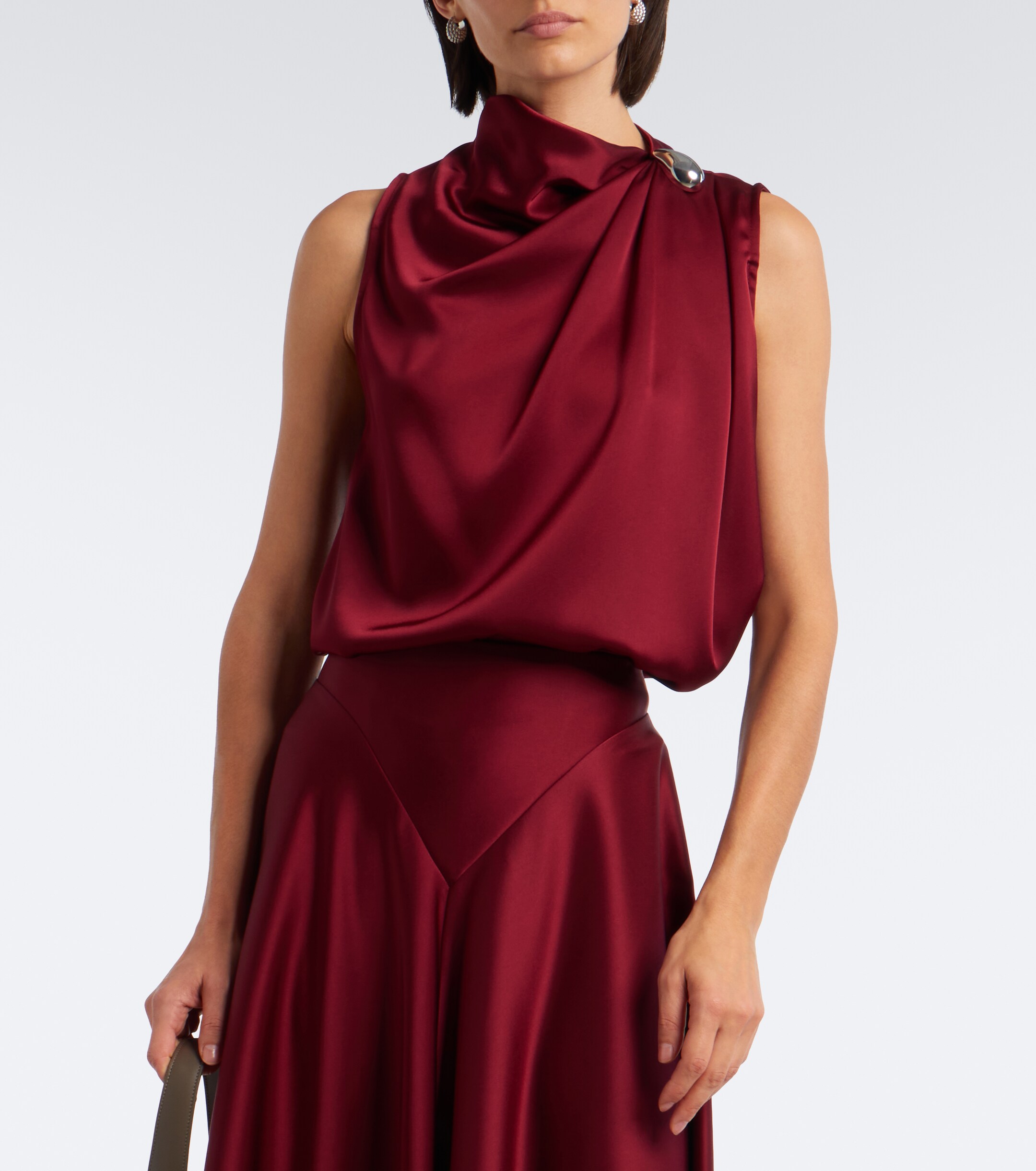 Altuzarra Altuzarra Alden draped satin top