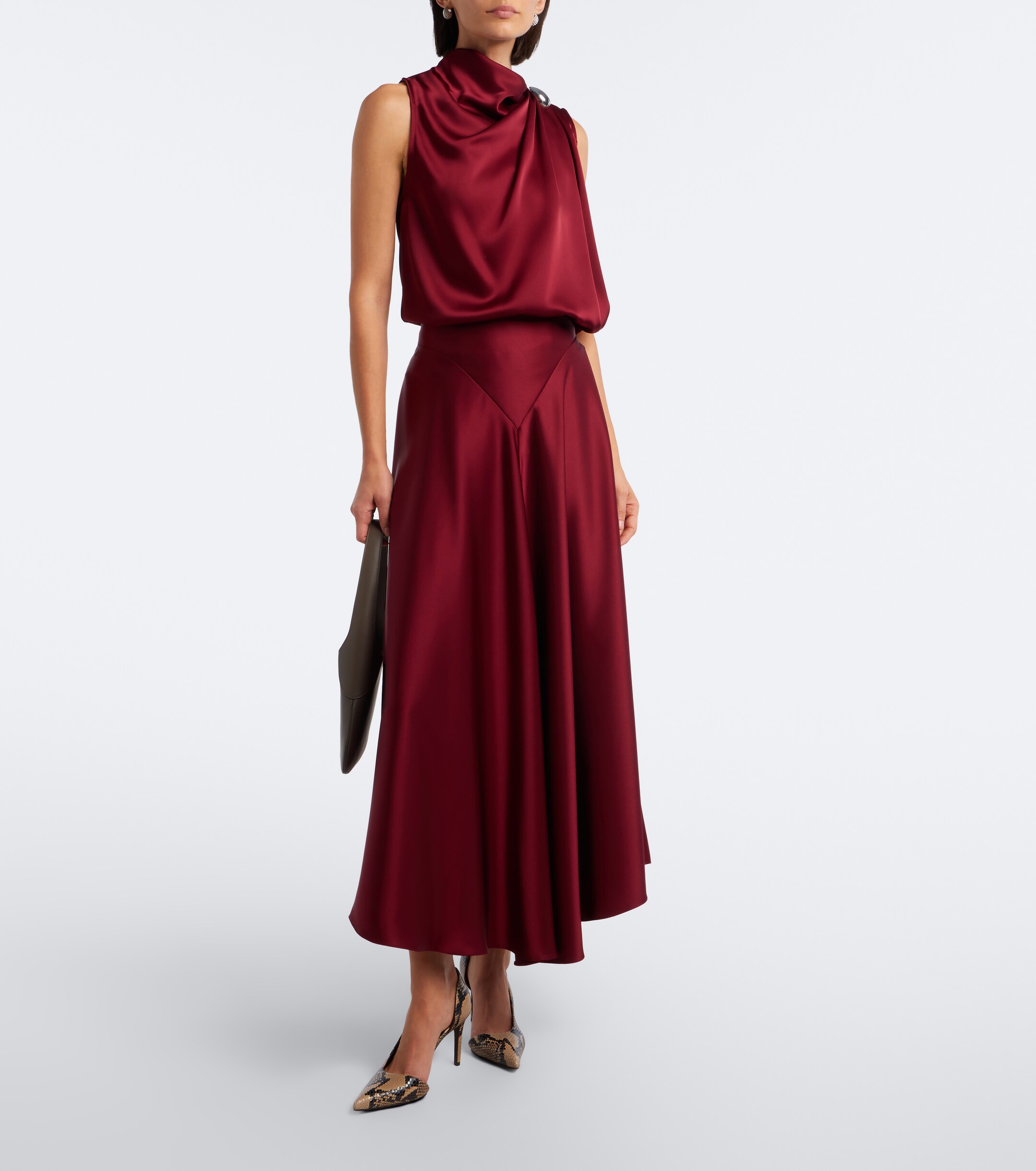 Altuzarra Altuzarra Alden draped satin top