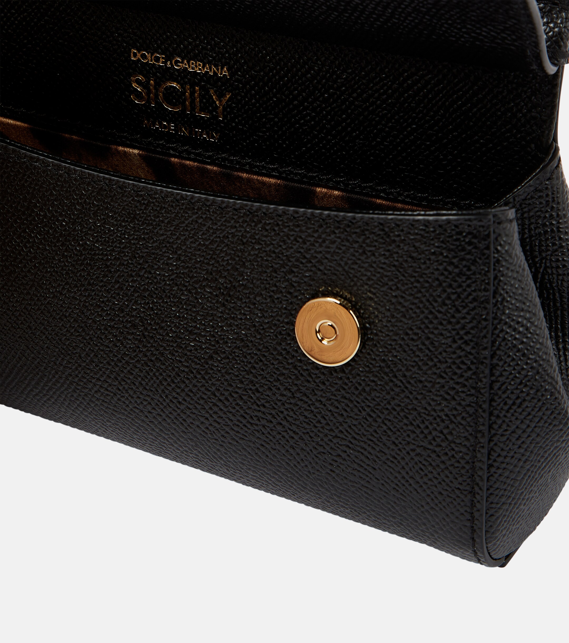 Dolce&Gabbana Sicily Mini leather crossbody bag