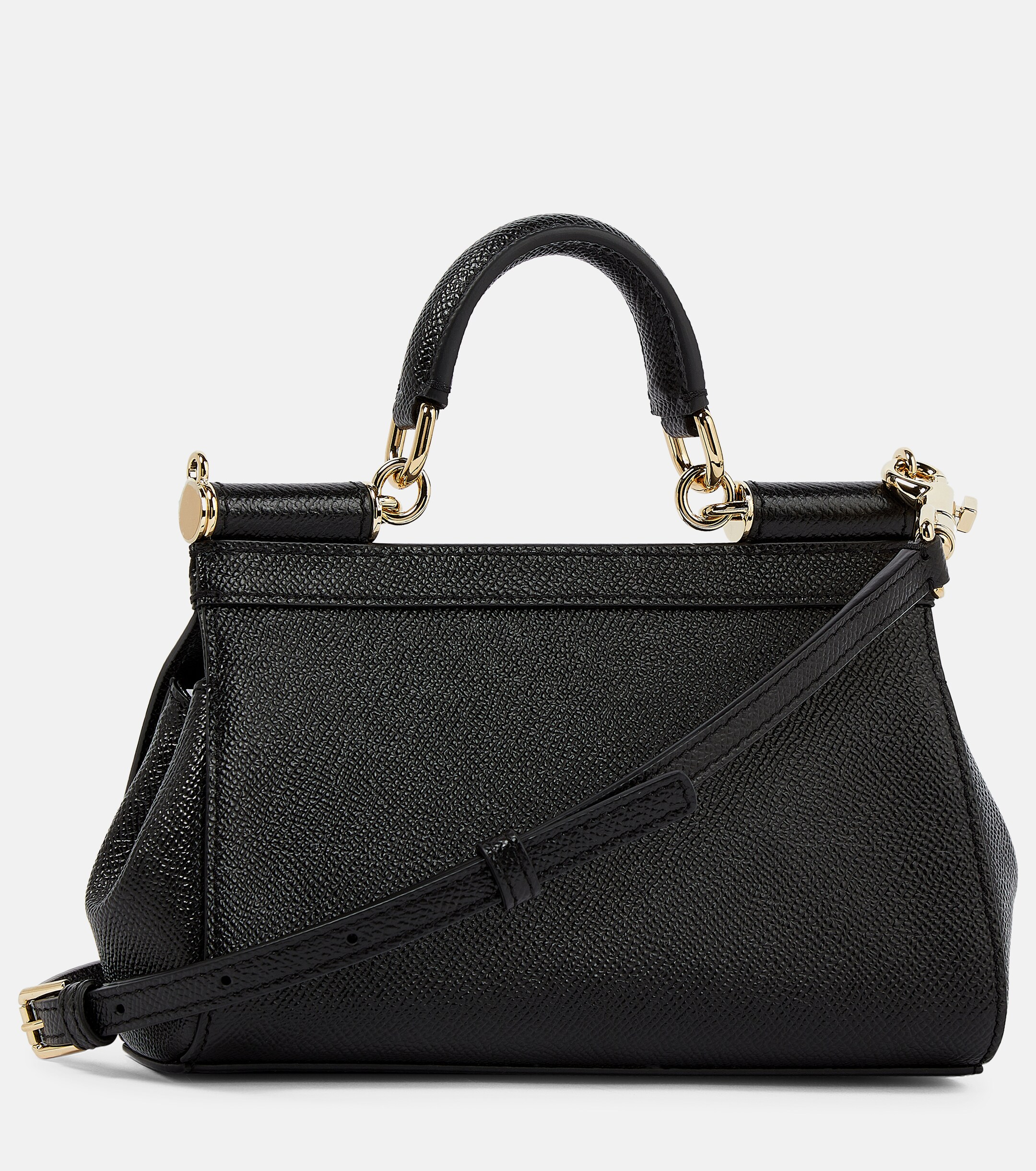 Dolce&Gabbana Sicily Mini leather crossbody bag