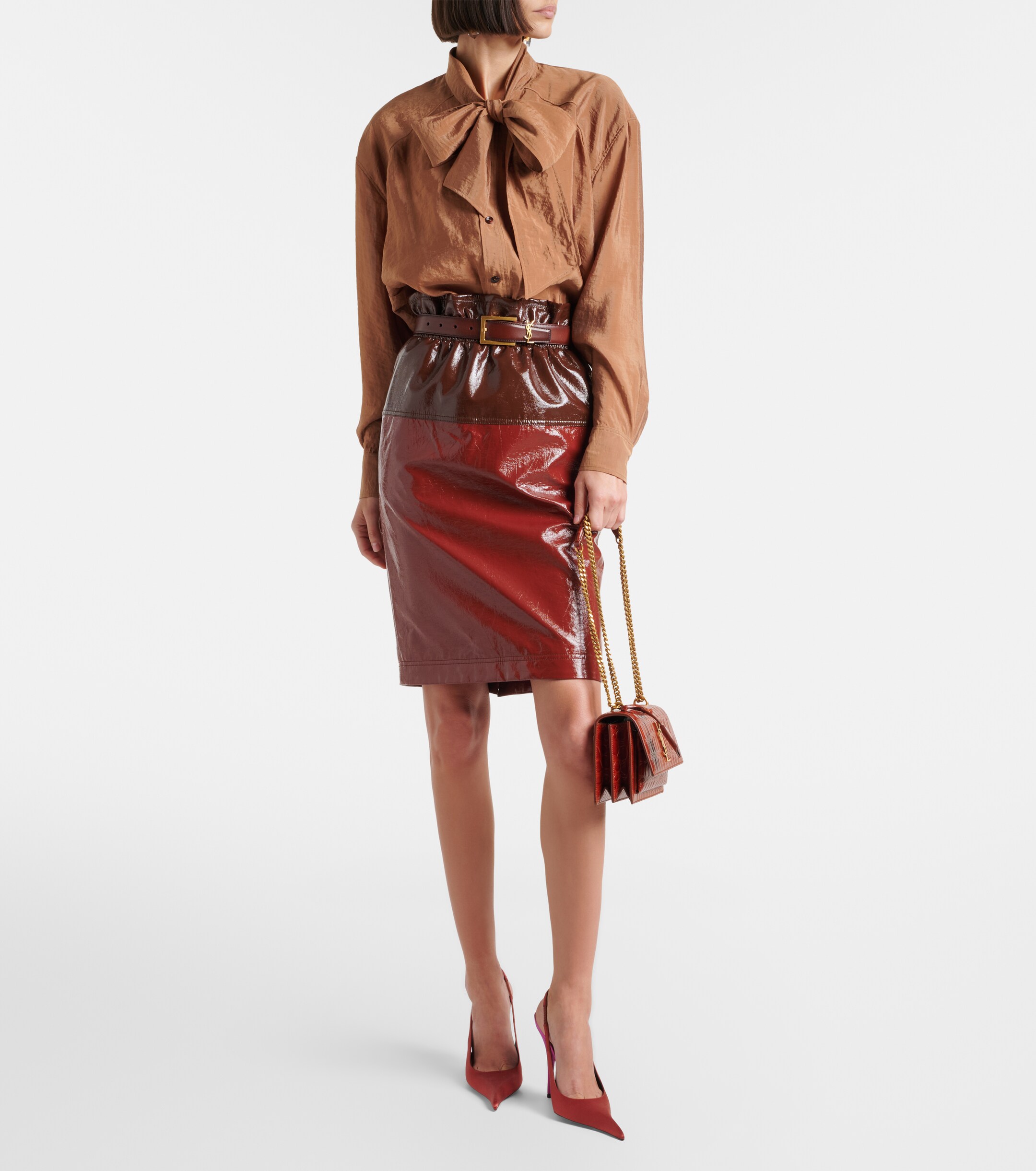 Saint Laurent Sunset Small leather crossbody bag