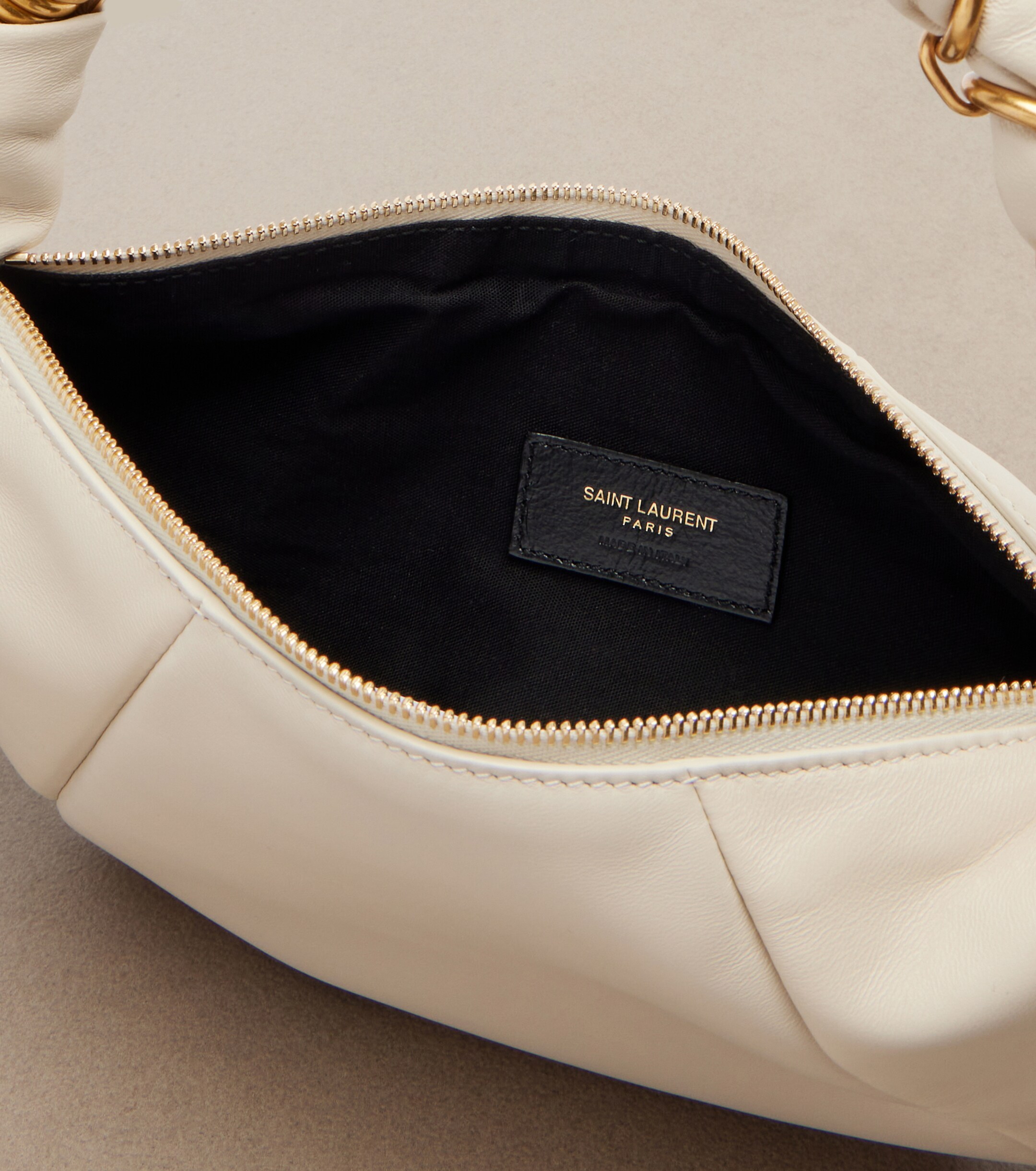 Saint Laurent Amalia Mini leather top-handle bag