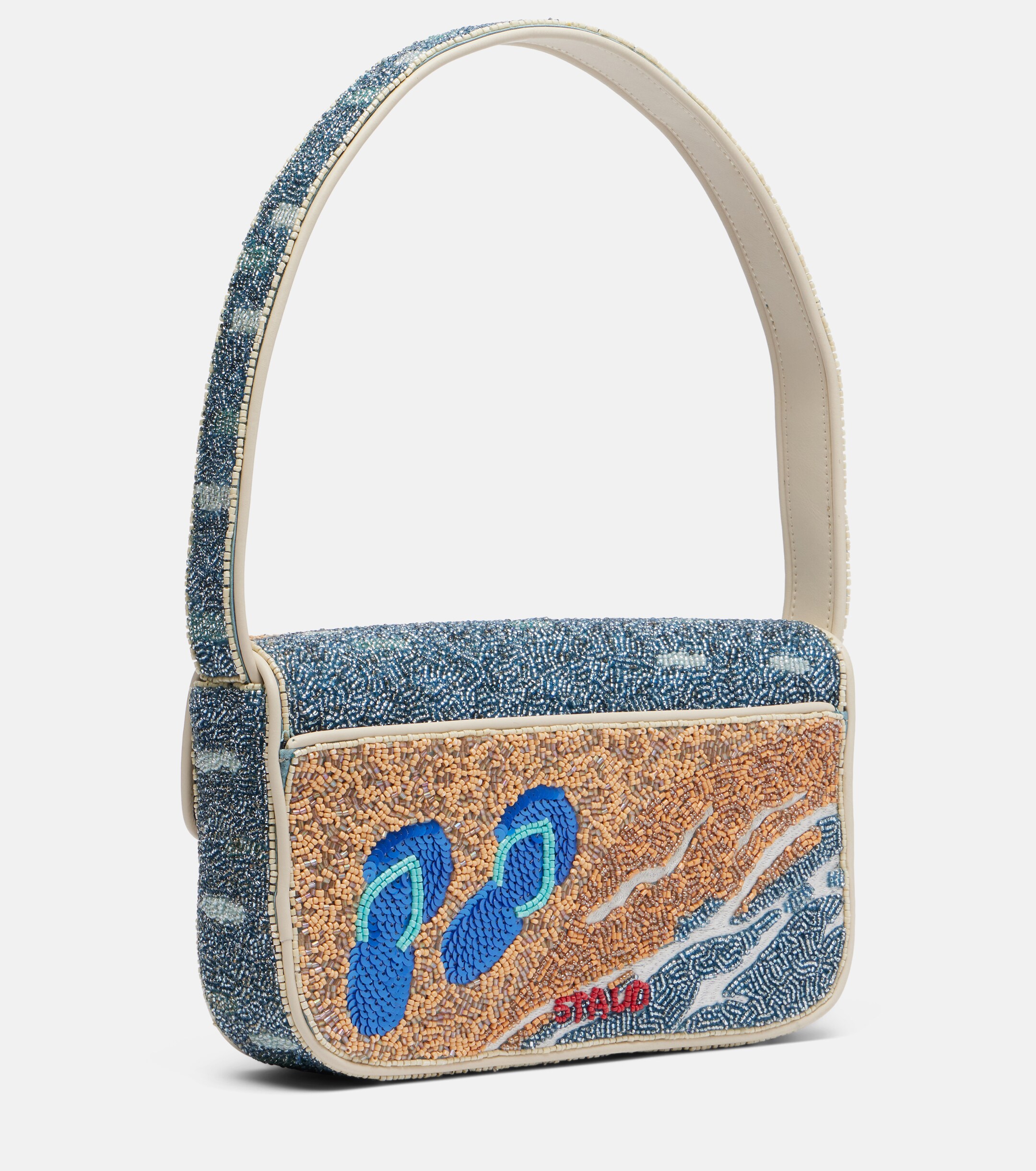 Staud Tommy beaded shoulder bag
