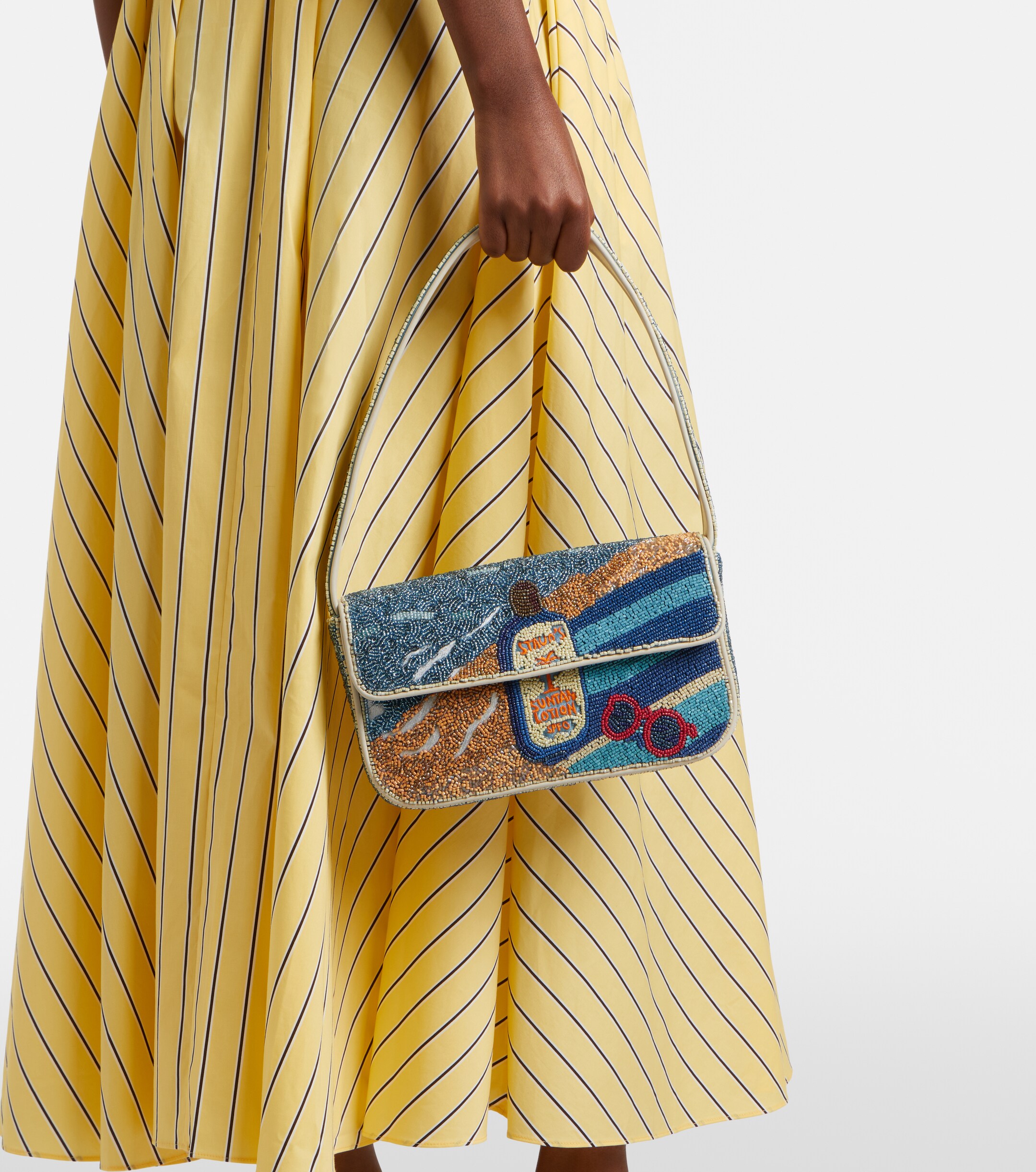 Staud Tommy beaded shoulder bag