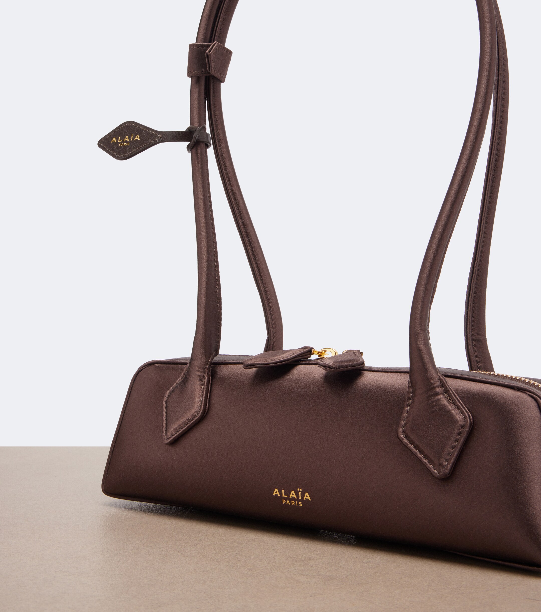 Alaïa Le Teckel Small satin shoulder bag