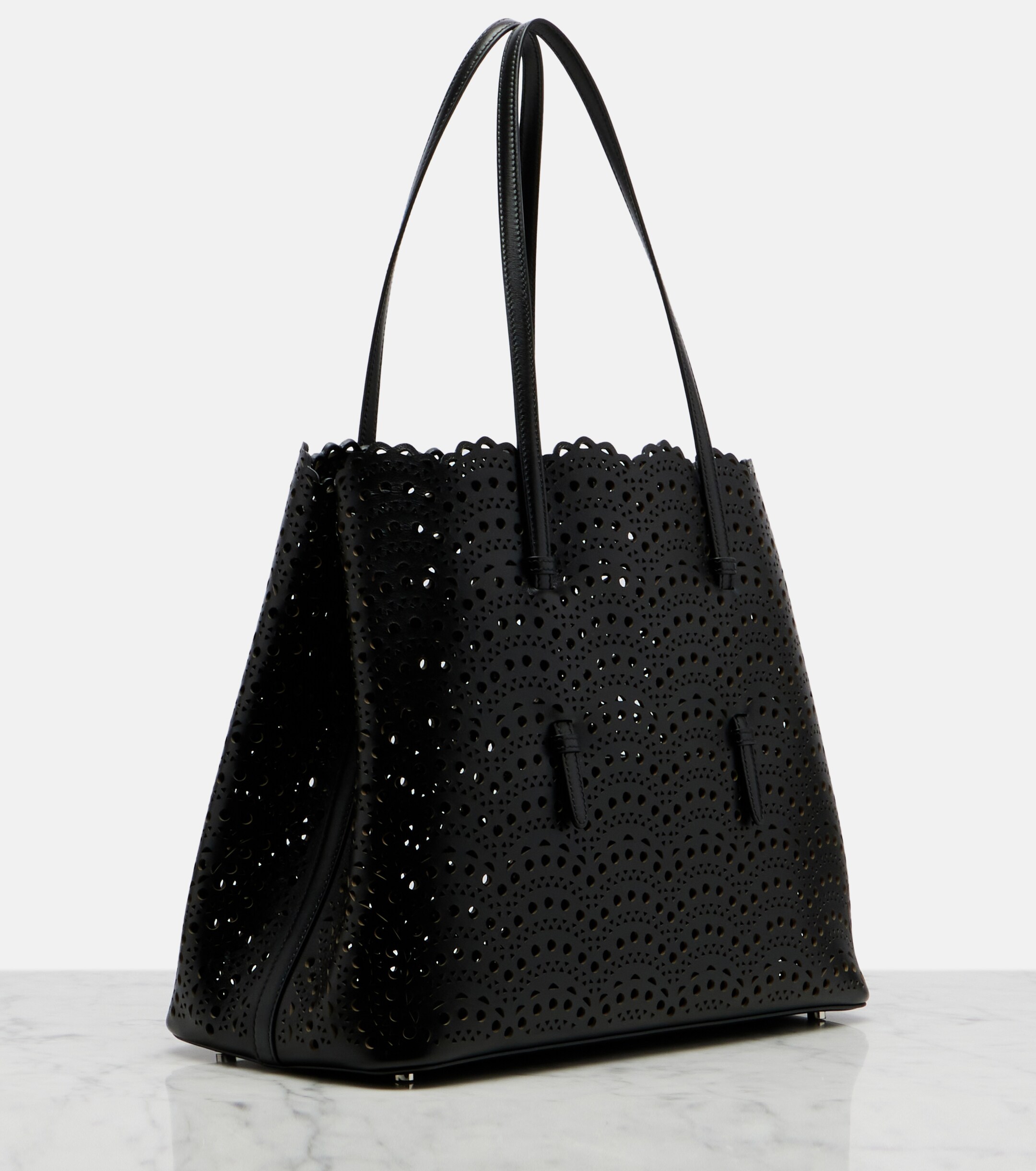 Alaïa Mina 37 Vienne leather tote bag