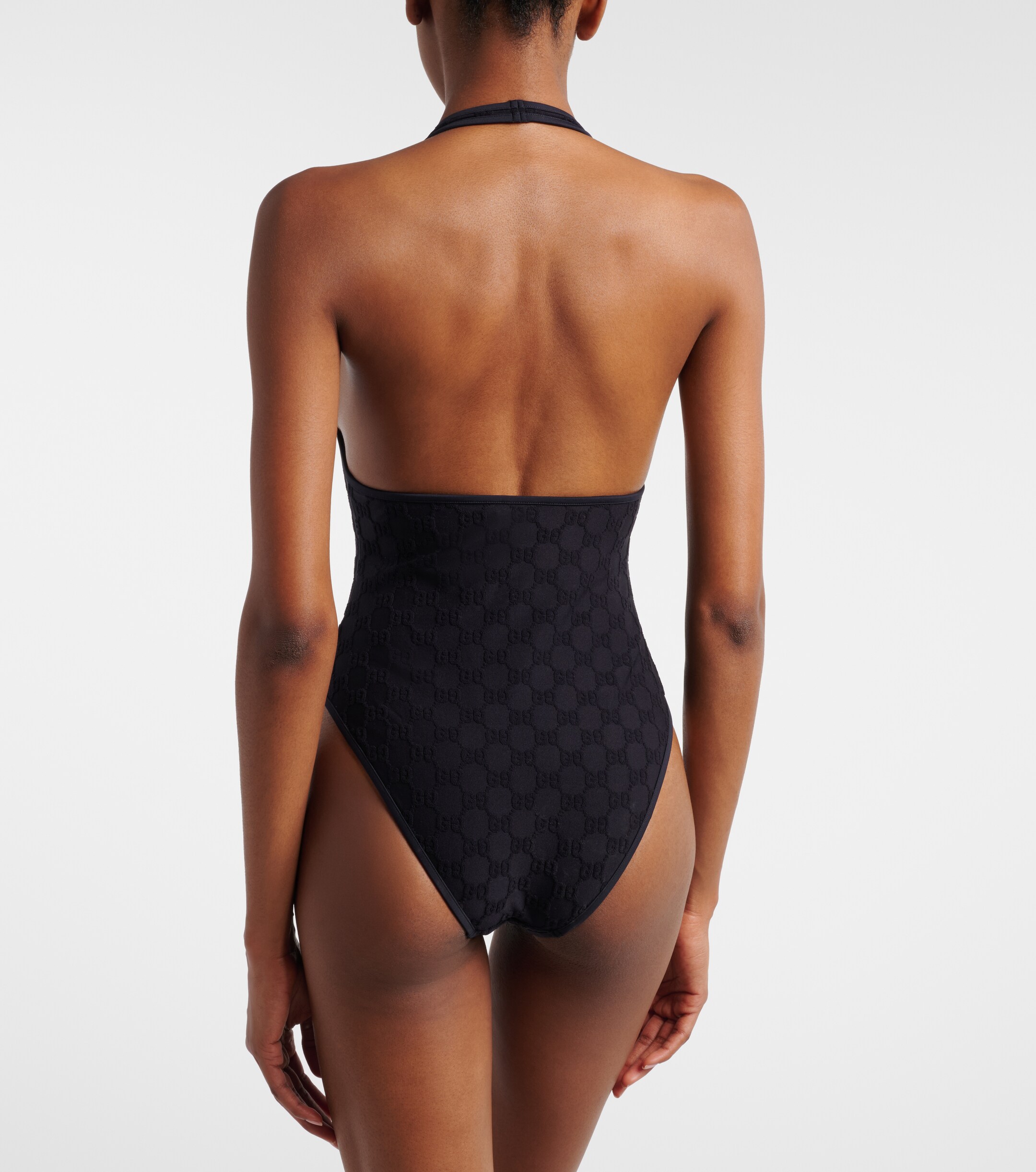 Gucci Gucci GG terry-trimmed jersey swimsuit