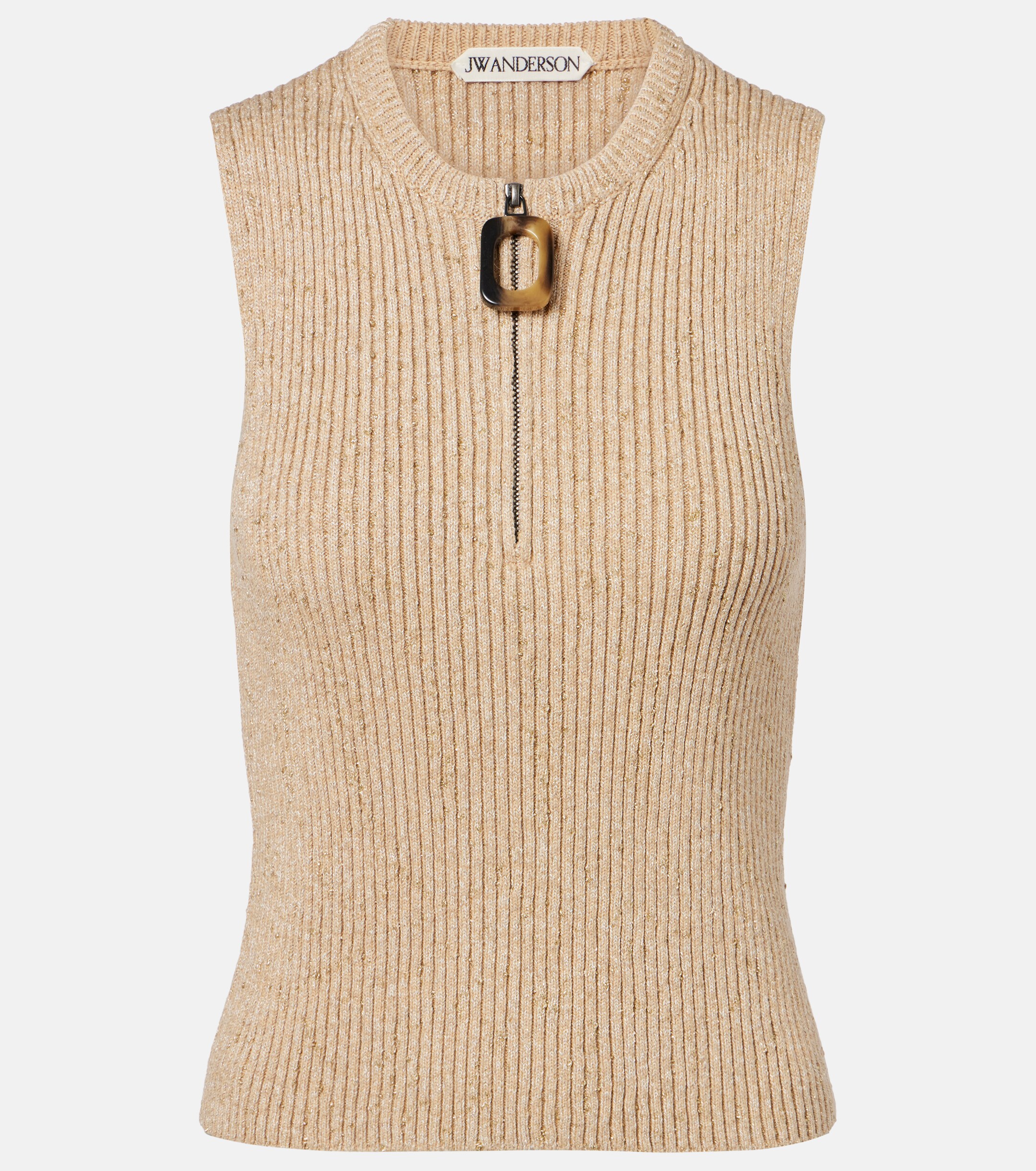Jw Anderson JW Anderson Ribbed-knit cotton-blend tank top