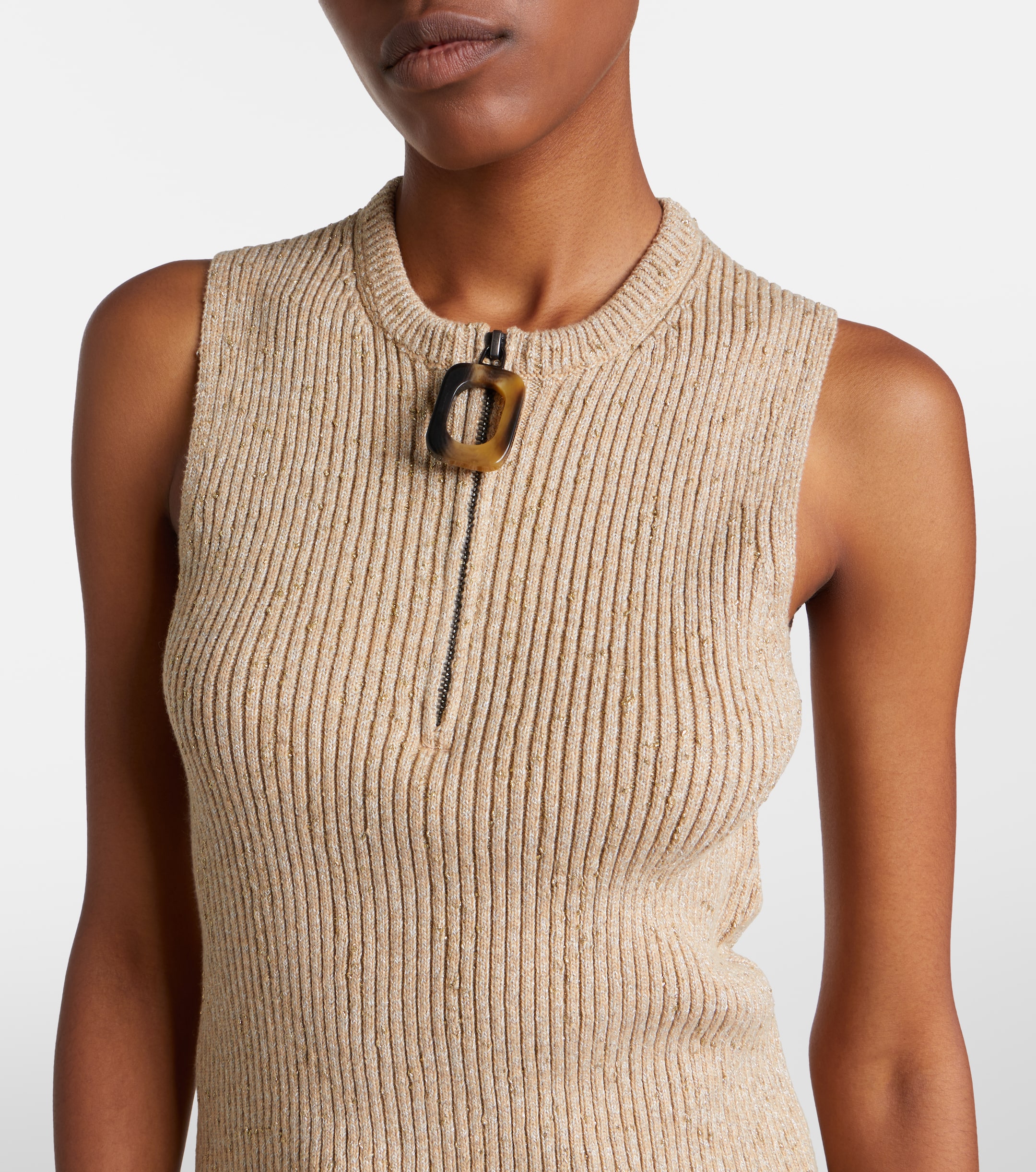 Jw Anderson JW Anderson Ribbed-knit cotton-blend tank top