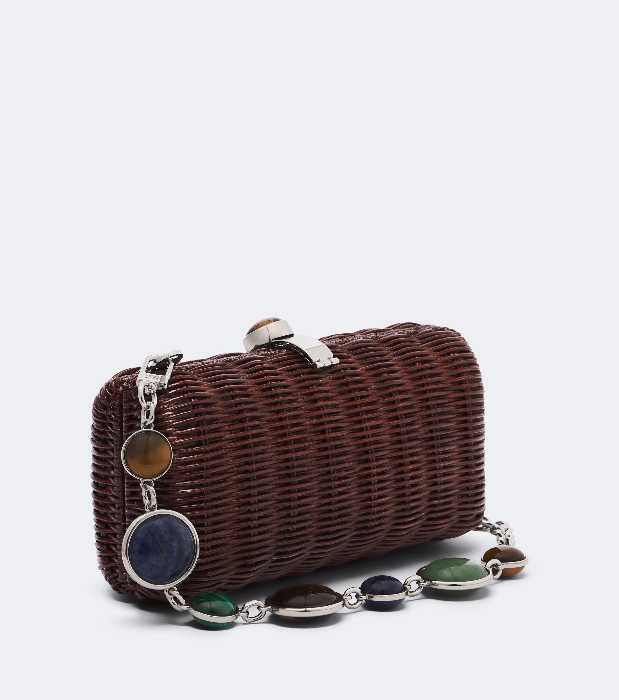 Judith Leiber Couture Poppy embellished woven clutch thumbnail