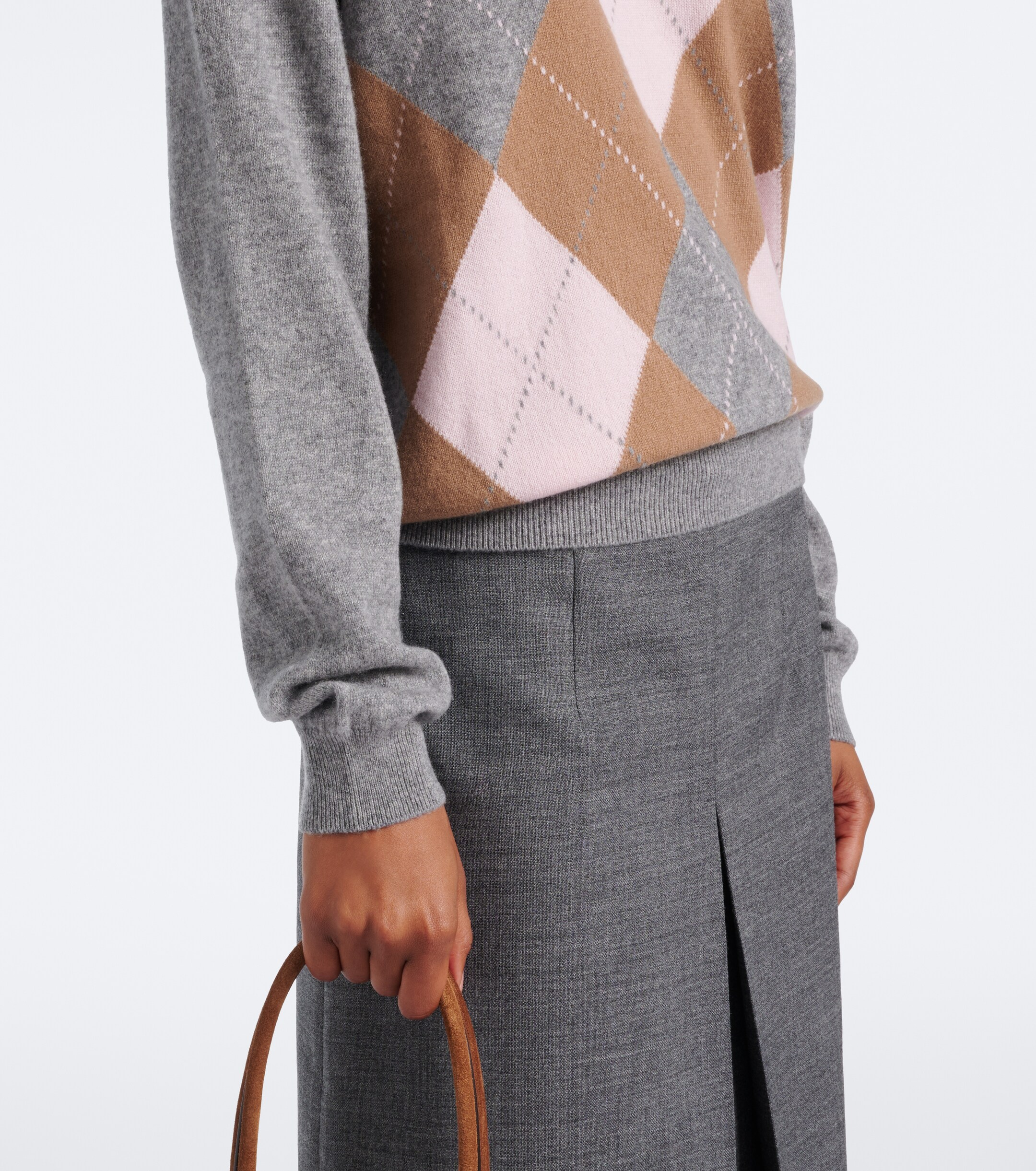 Prada Prada Argyle cashmere sweater
