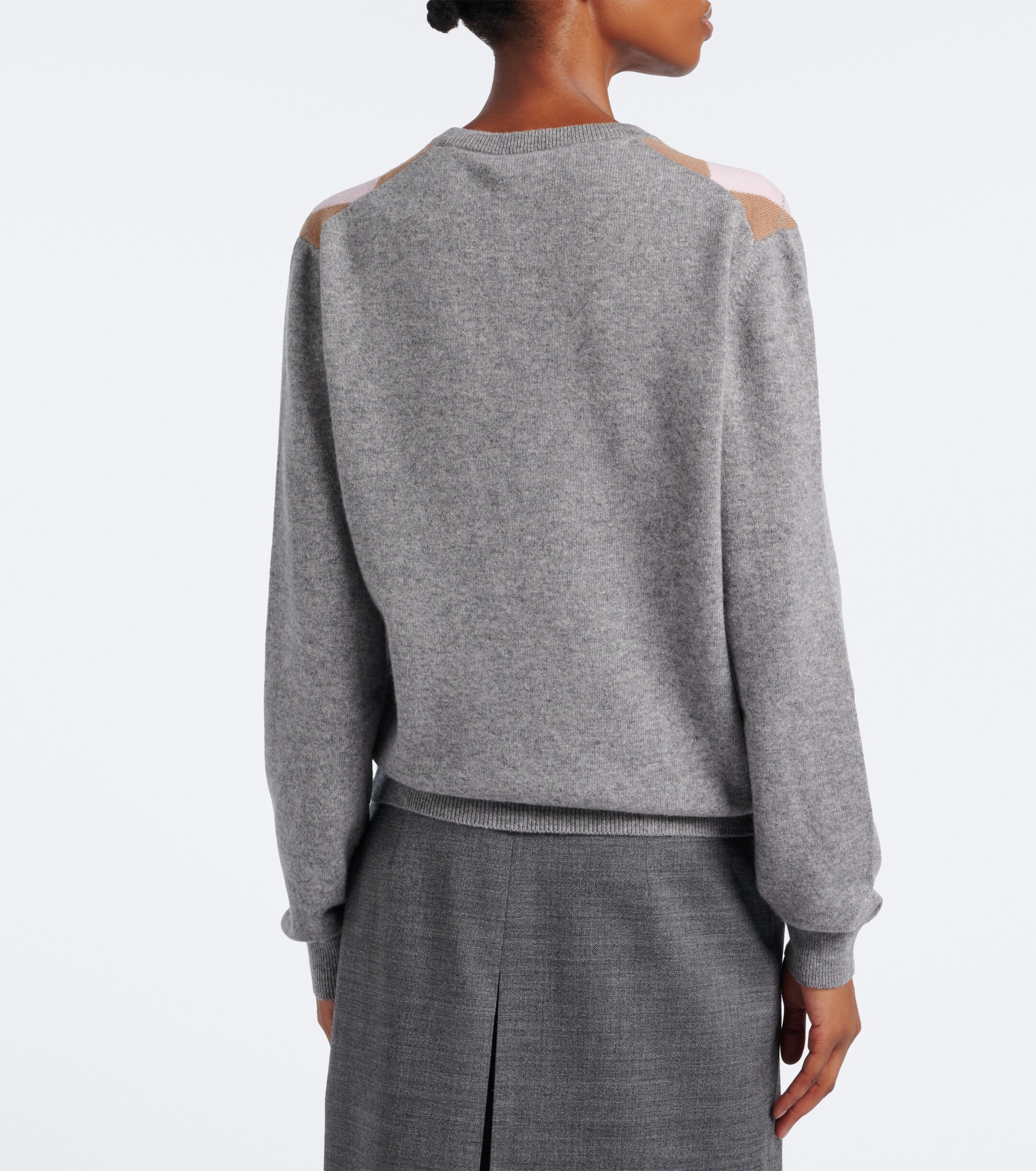 Prada Prada Argyle cashmere sweater