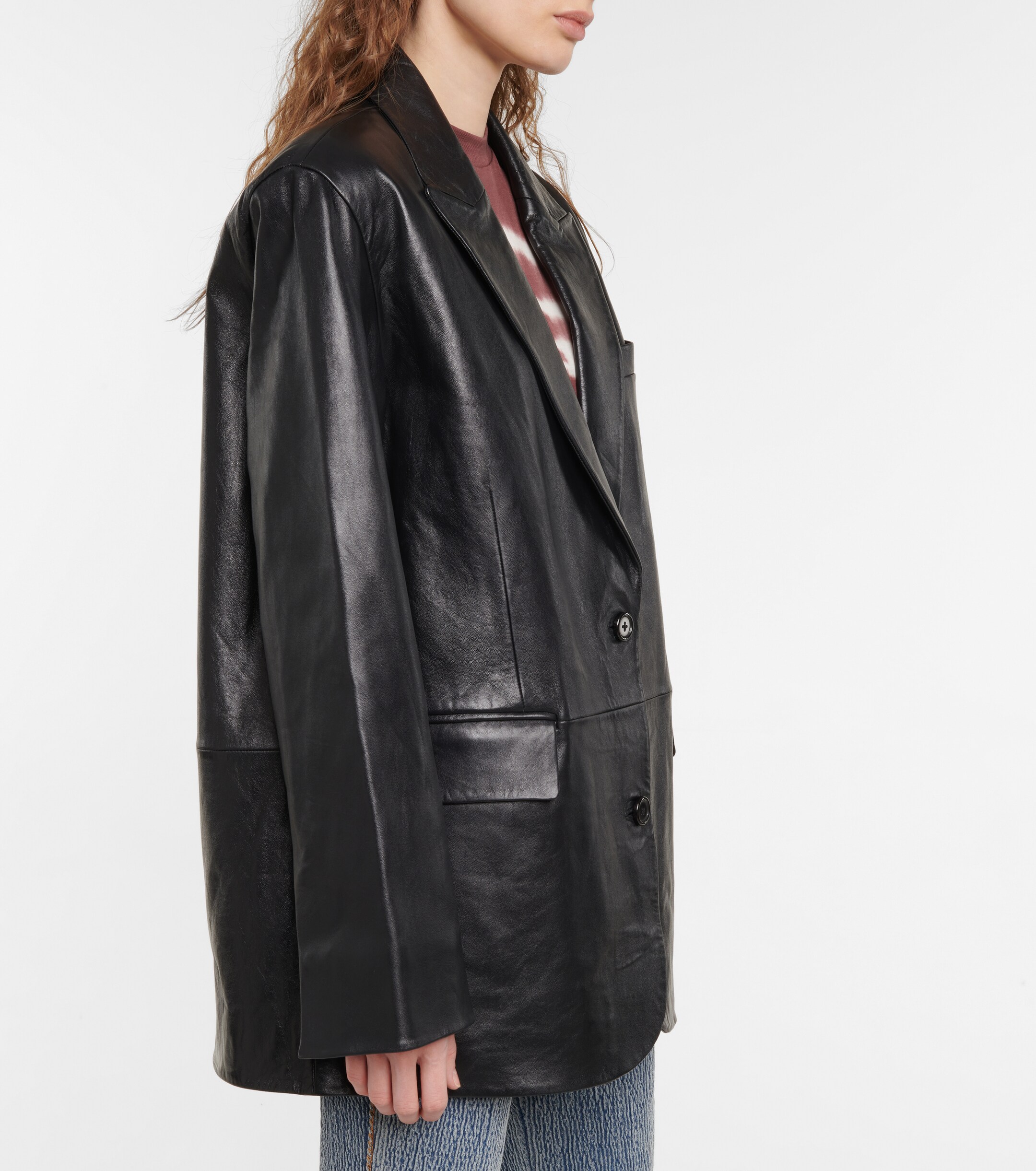 STAND STUDIO Carter leather blazer
