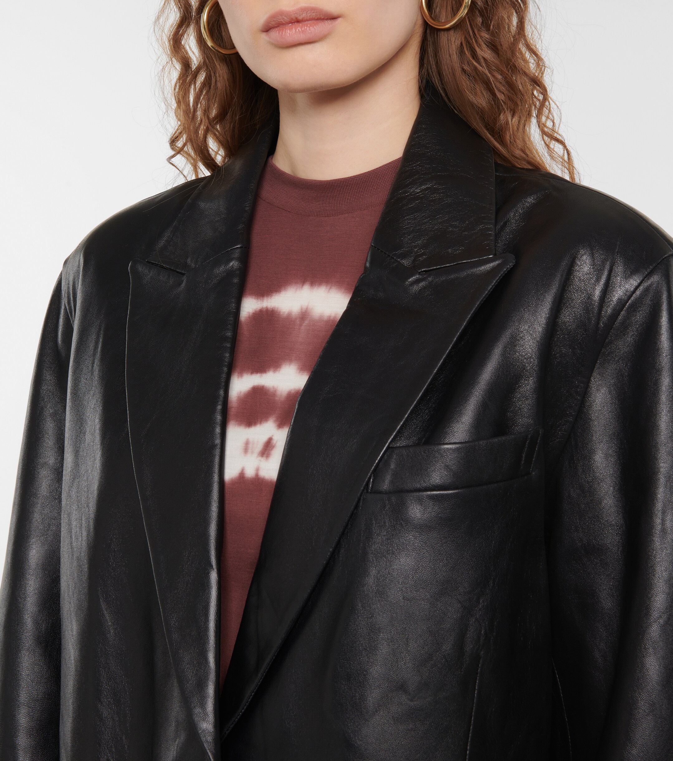 STAND STUDIO Carter leather blazer