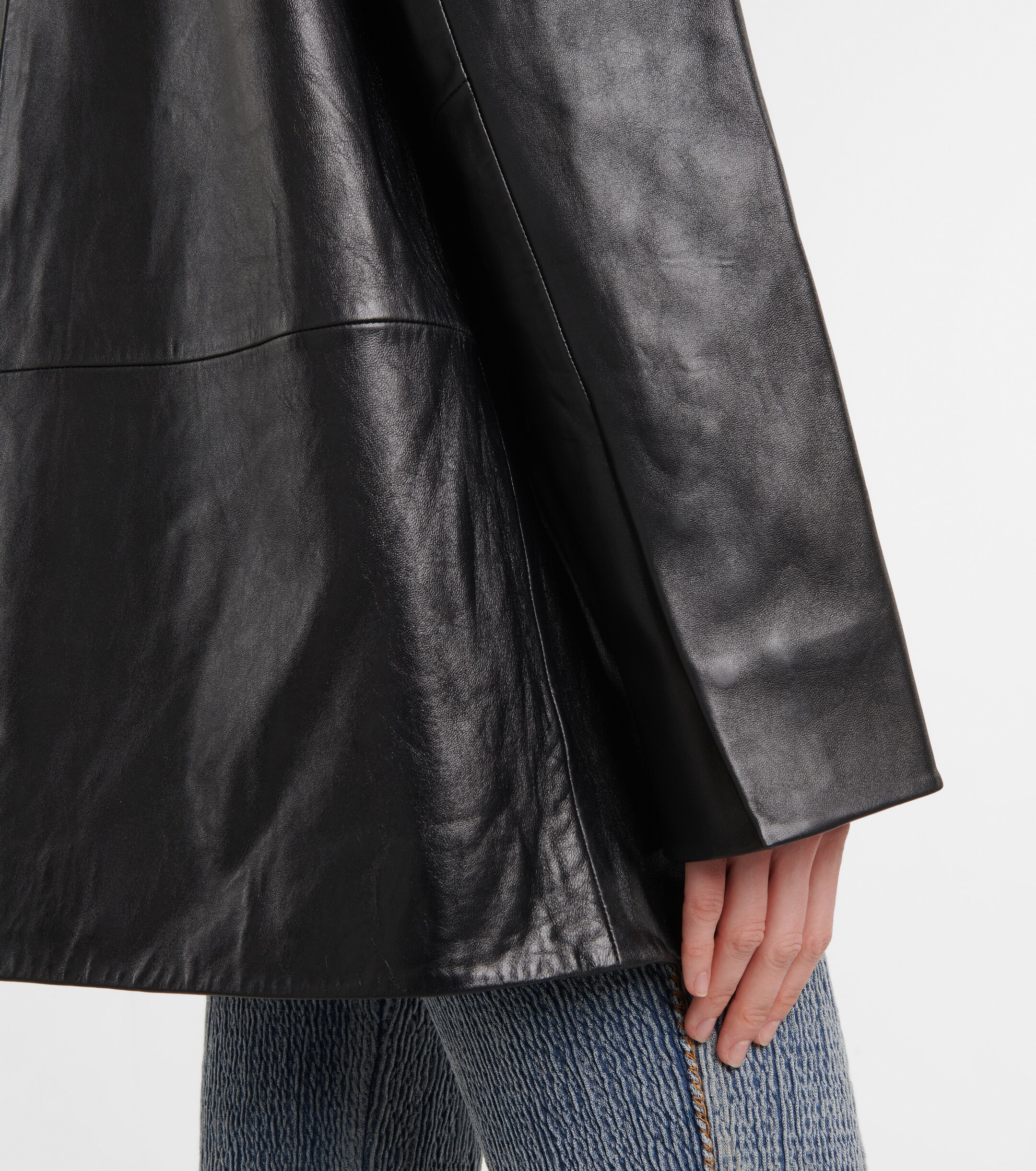 STAND STUDIO Carter leather blazer