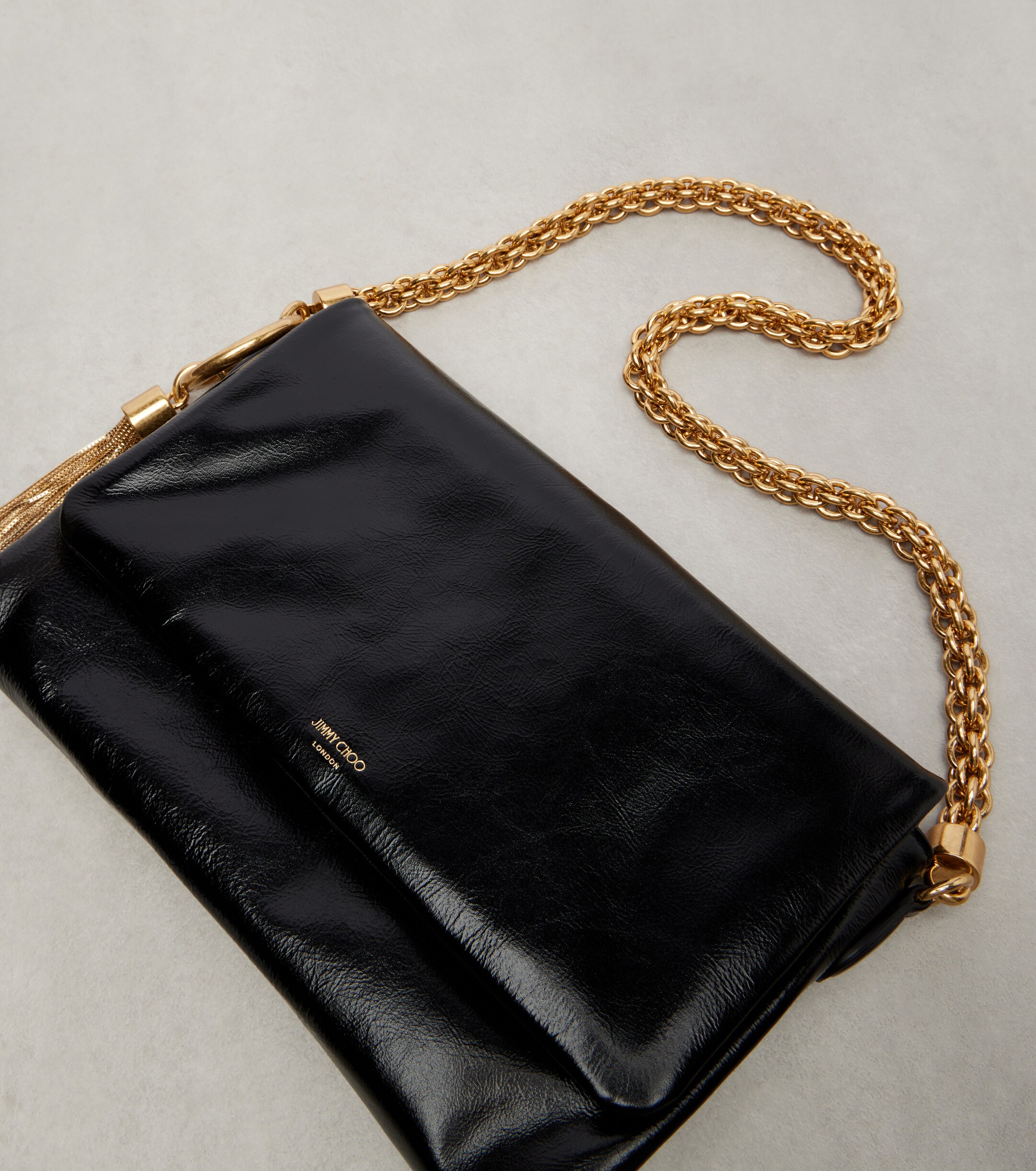 JIMMY CHOO Callie Flap leather shoulder bag