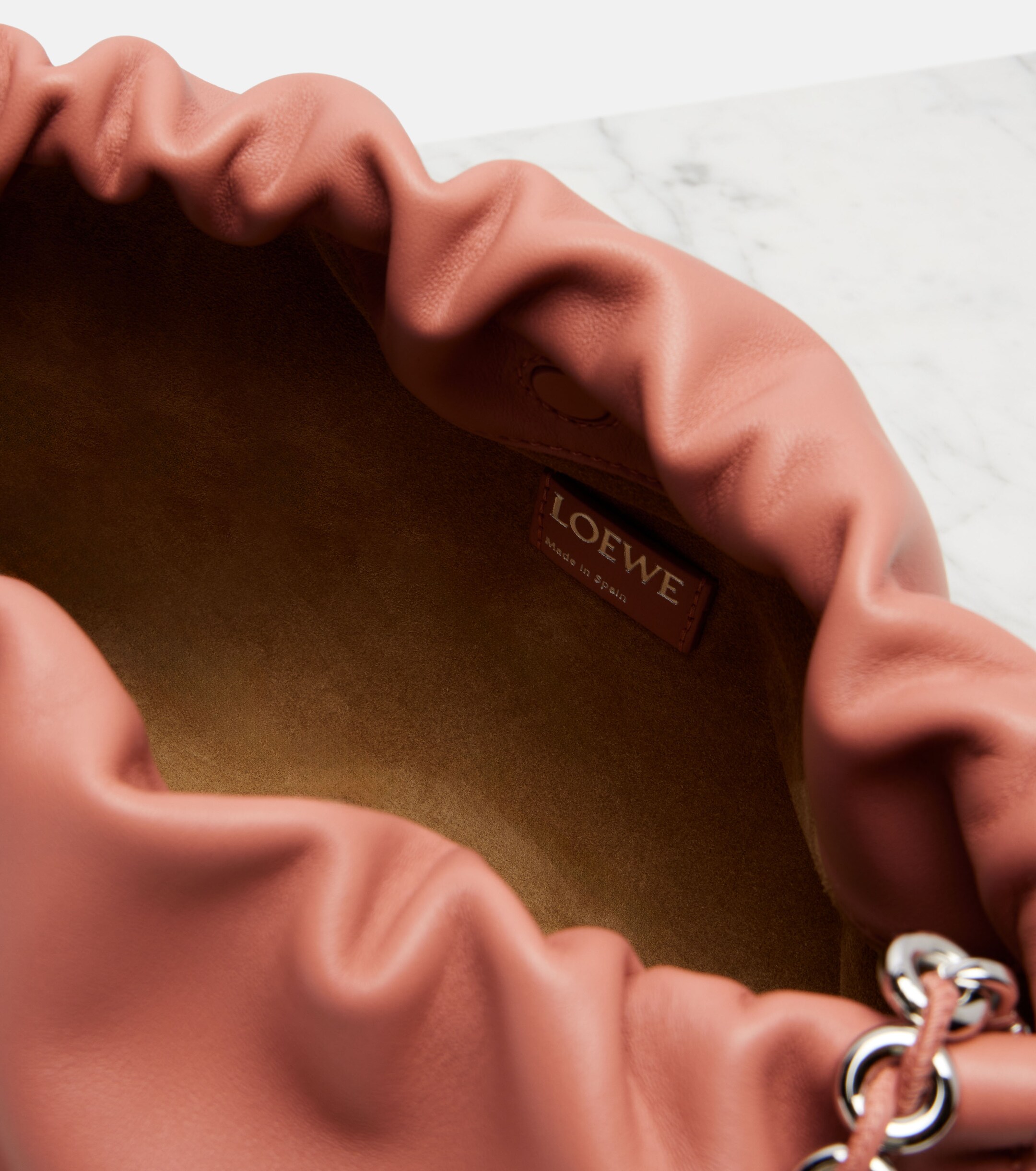 Loewe Flamenco Medium leather clutch