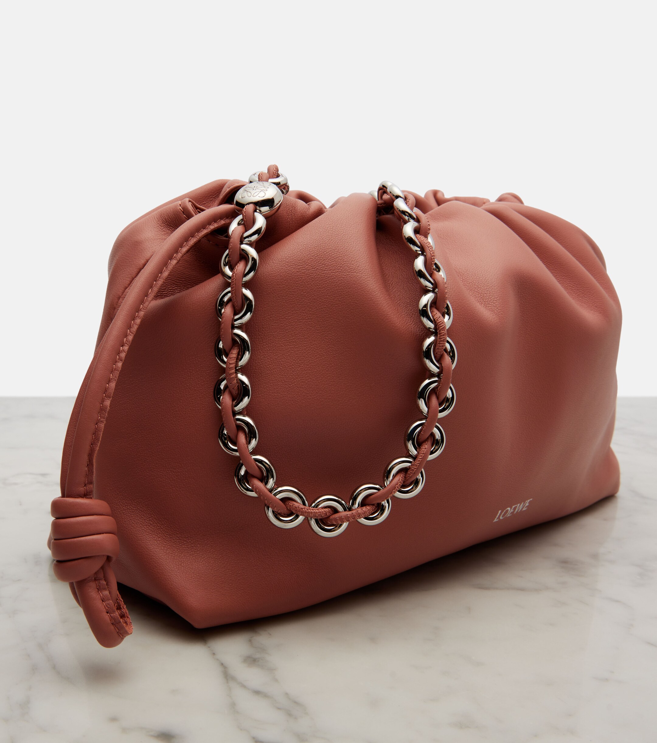 Loewe Flamenco Medium leather clutch
