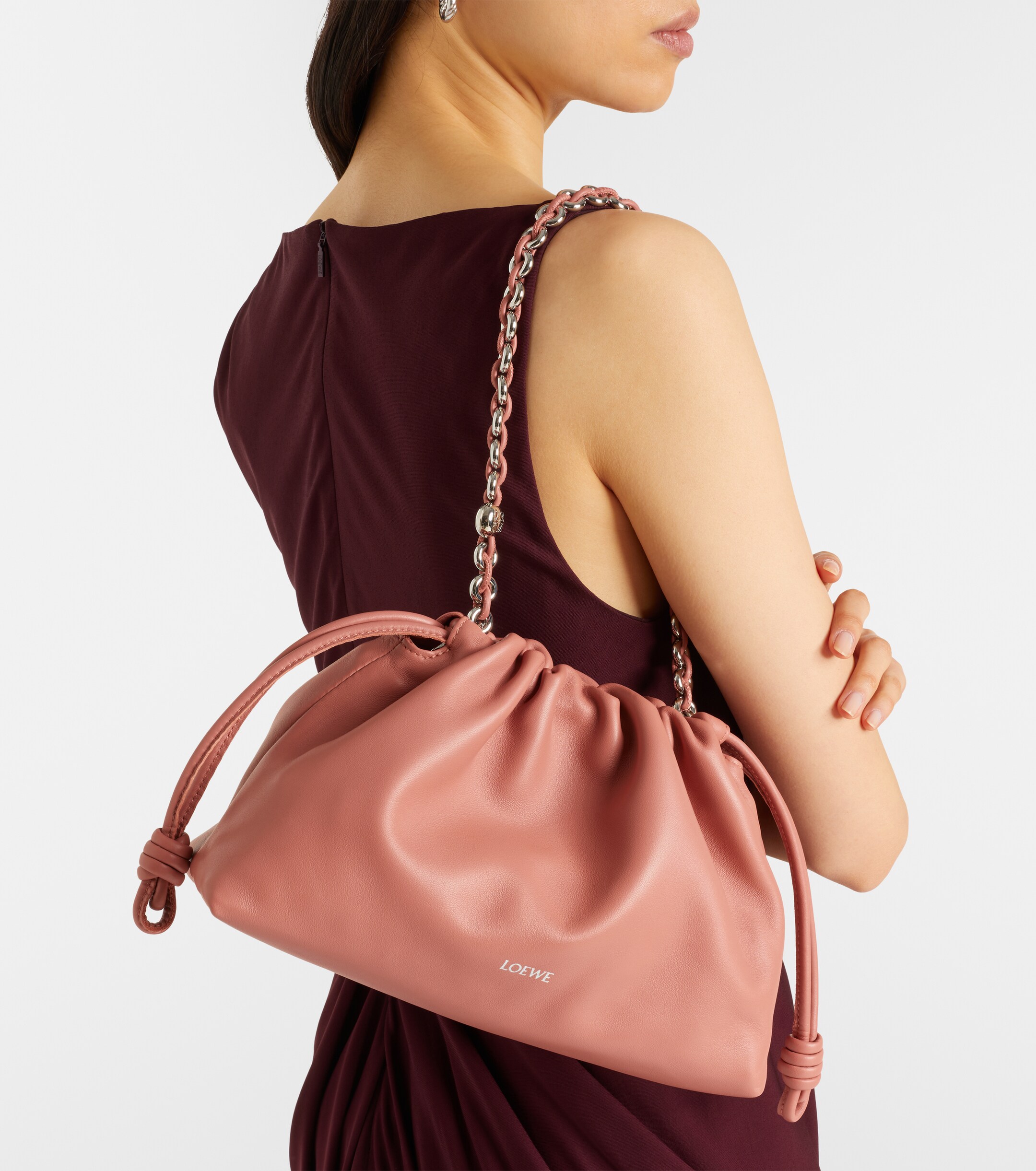 Loewe Flamenco Medium leather clutch