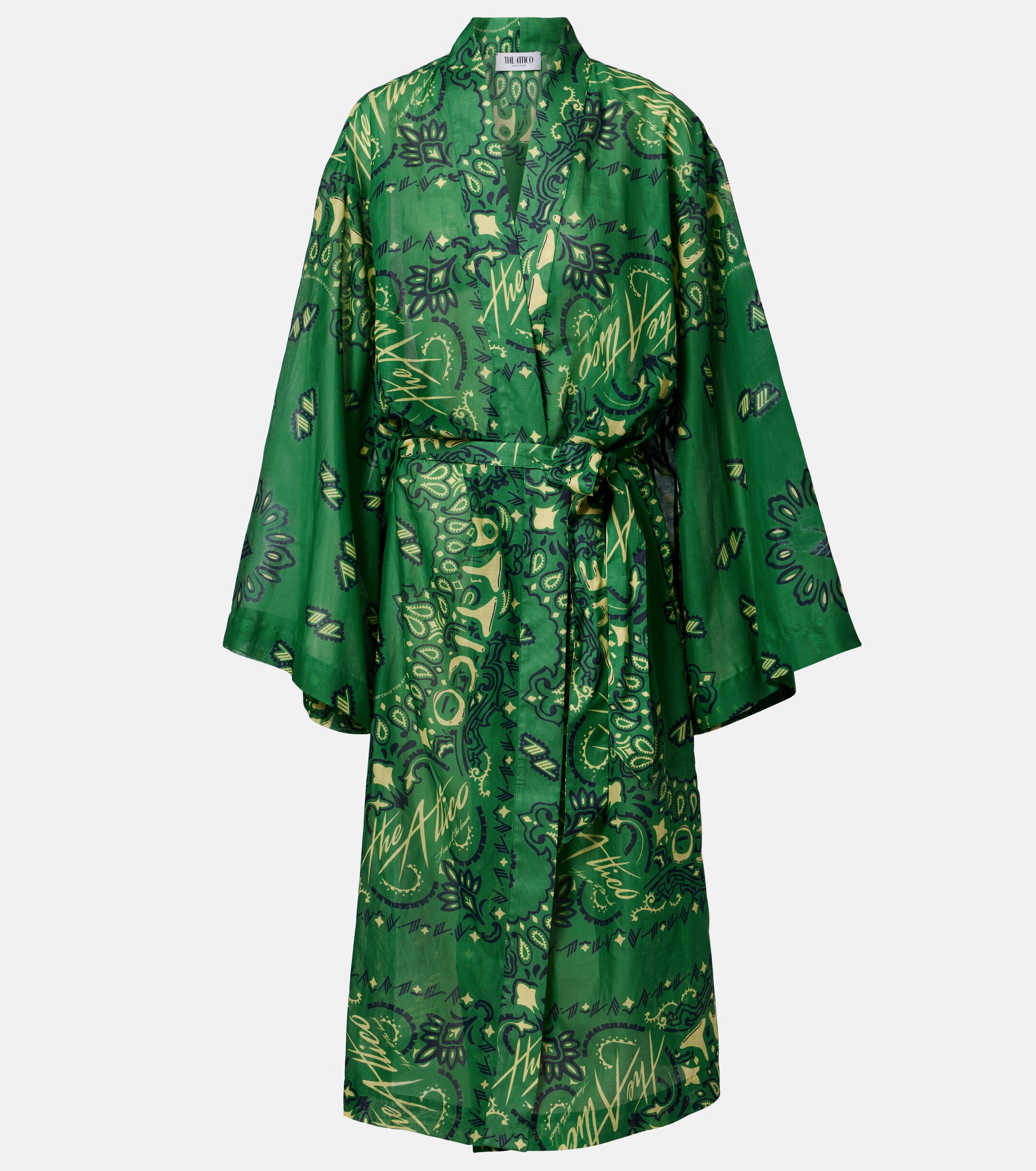 THE ATTICO The Attico Bandana cotton muslin kaftan