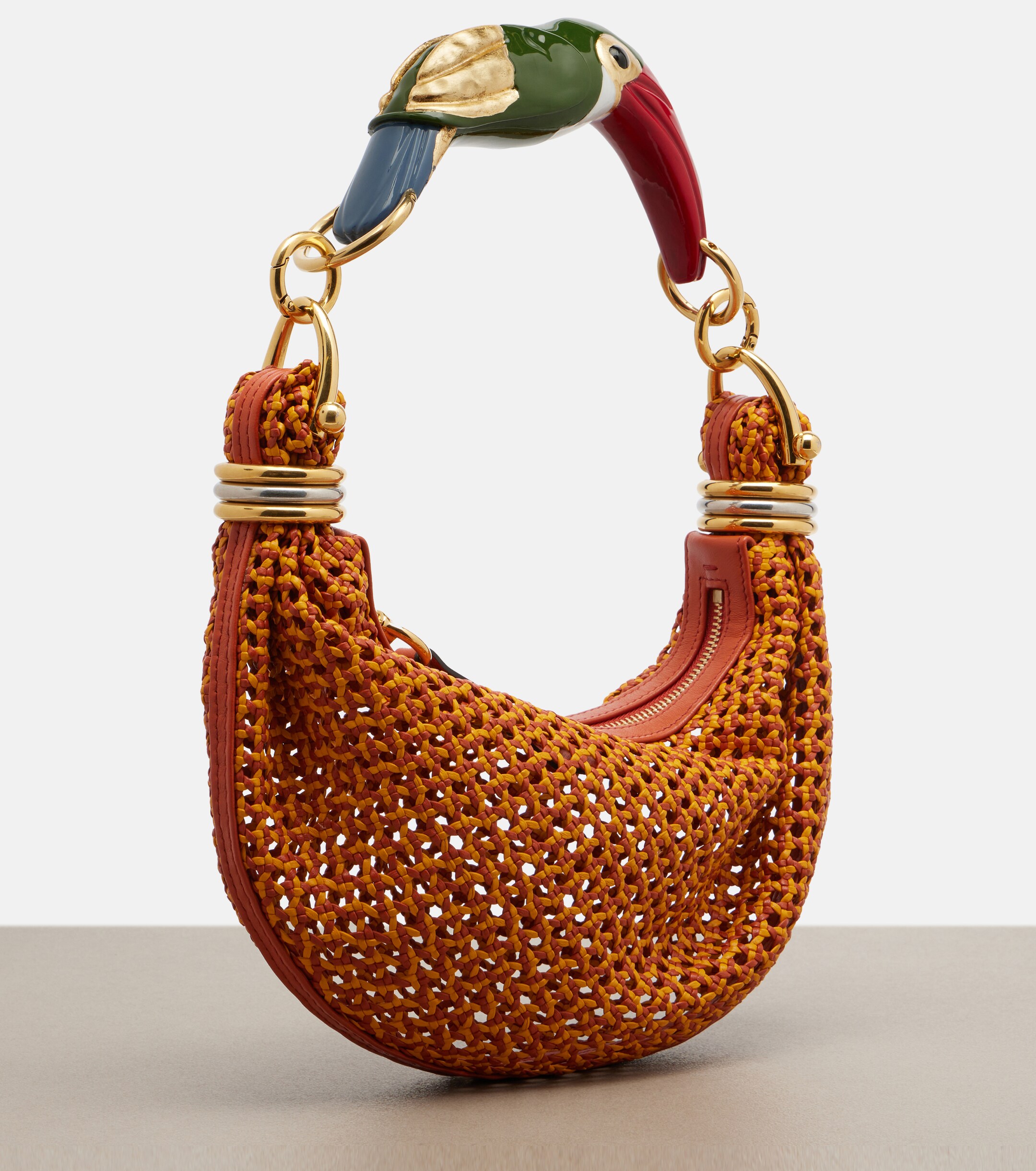 Chloé Bracelet Small woven leather shoulder bag