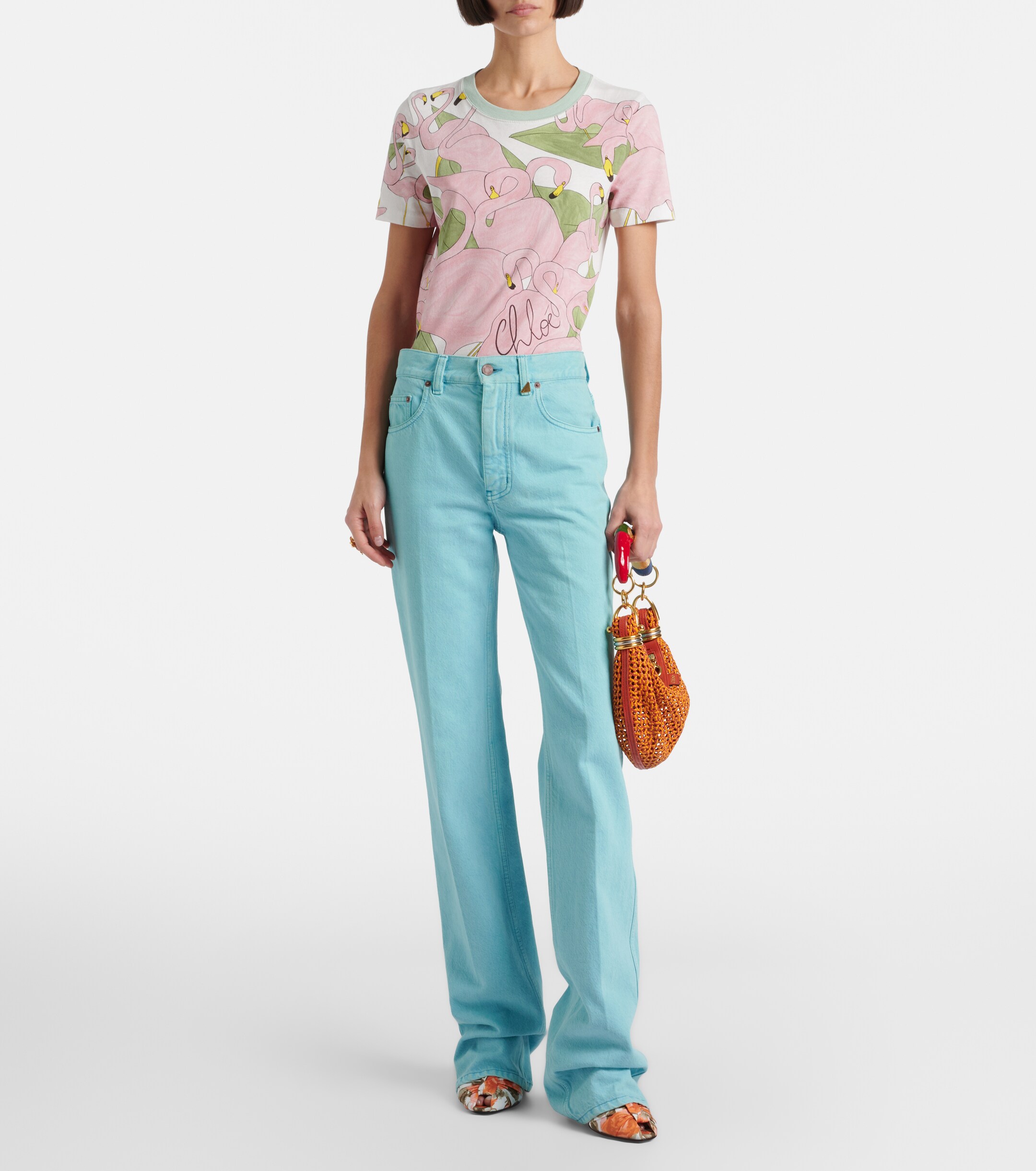 Chloé Bracelet Small woven leather shoulder bag