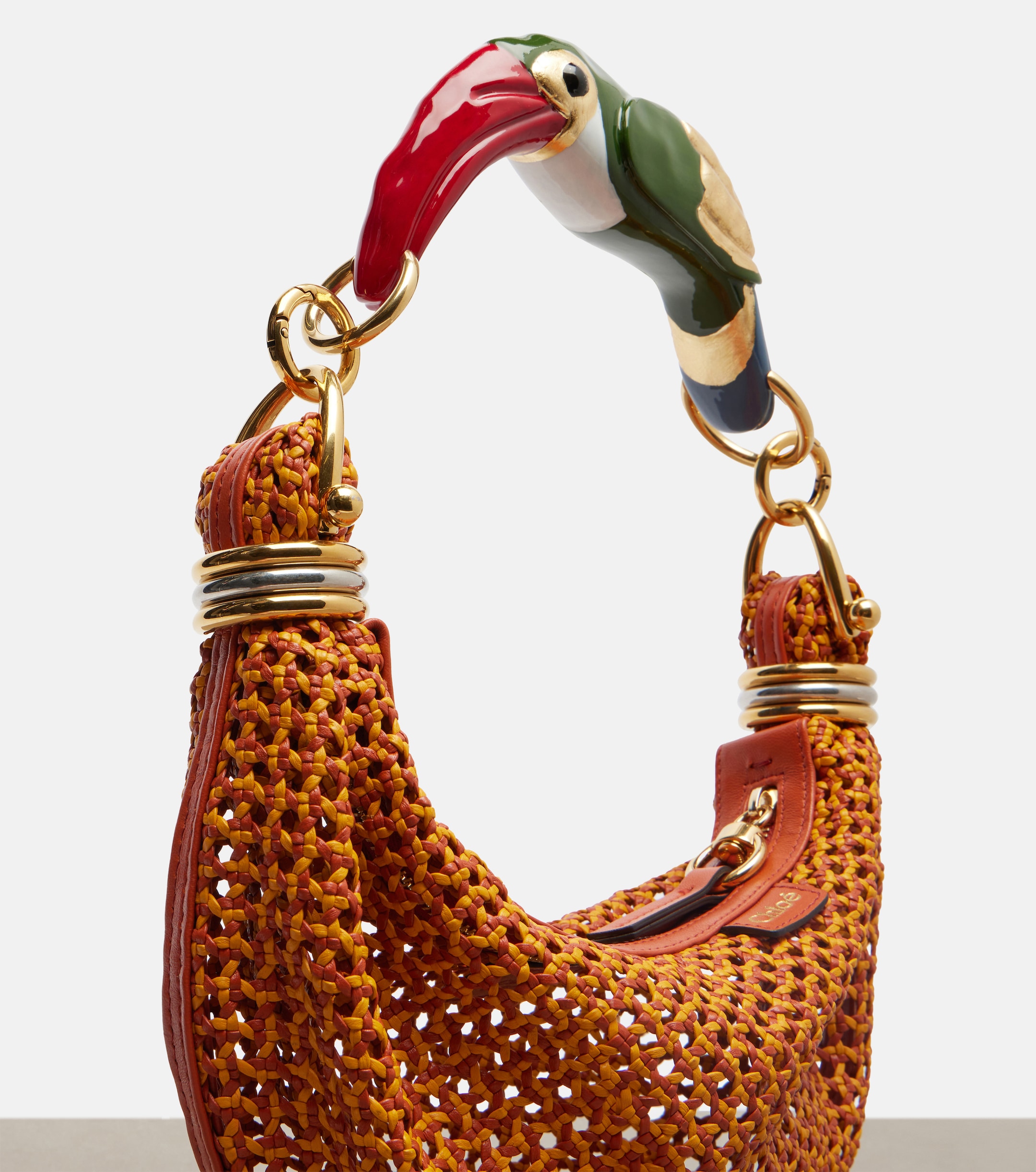 Chloé Bracelet Small woven leather shoulder bag