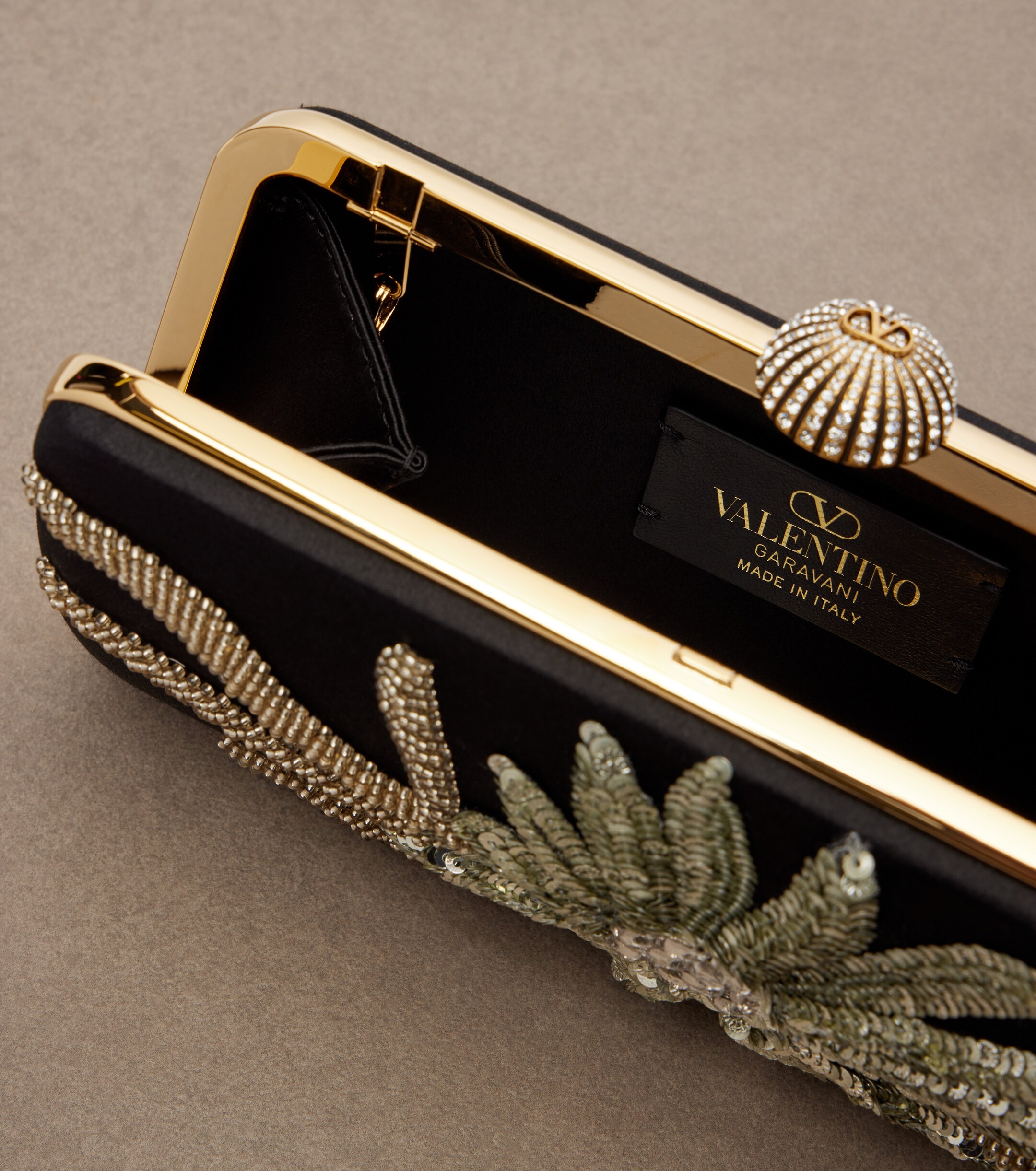 Valentino Garavani Carry Secrets embellished clutch thumbnail