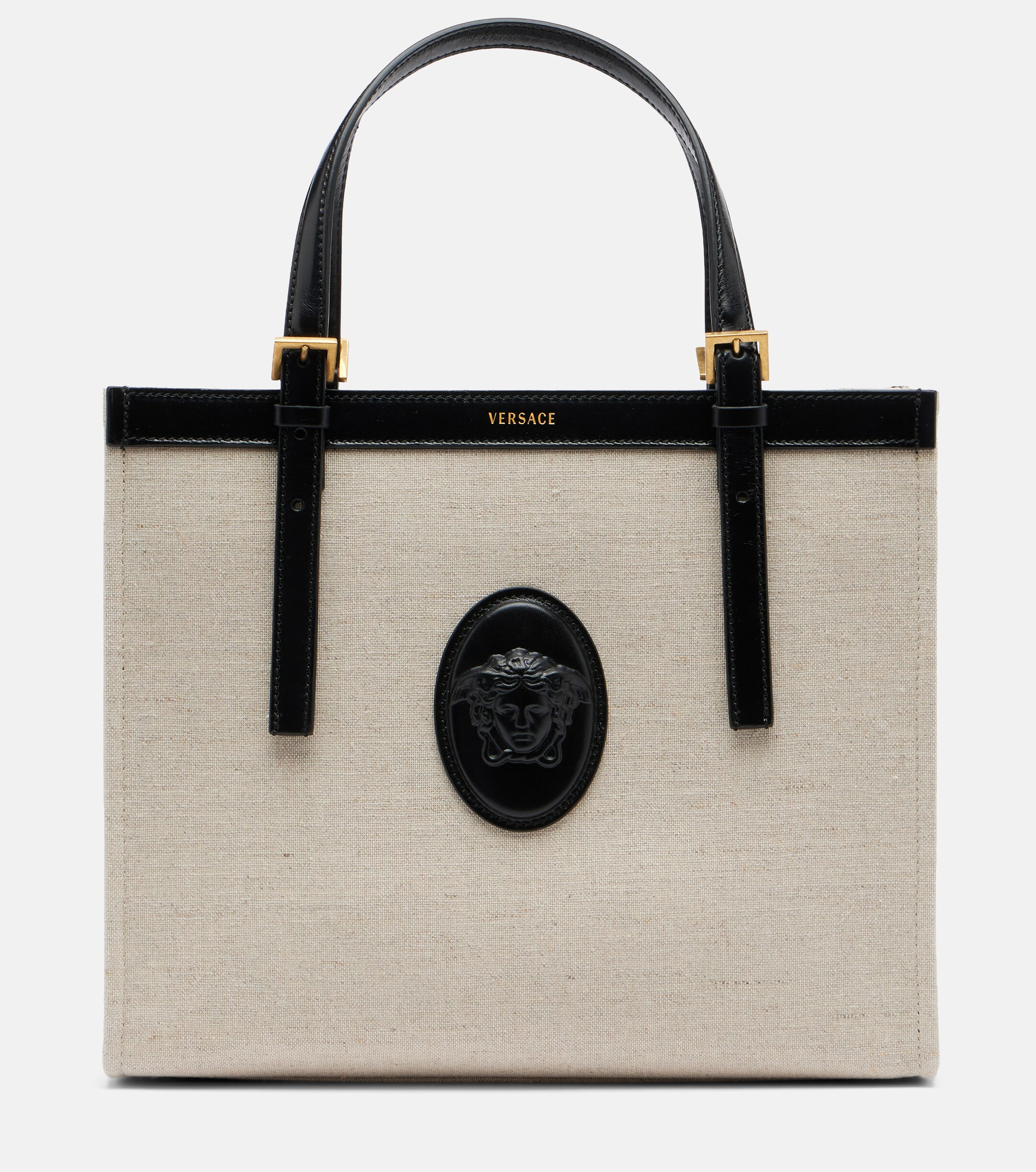 Versace Rivière Small canvas tote bag