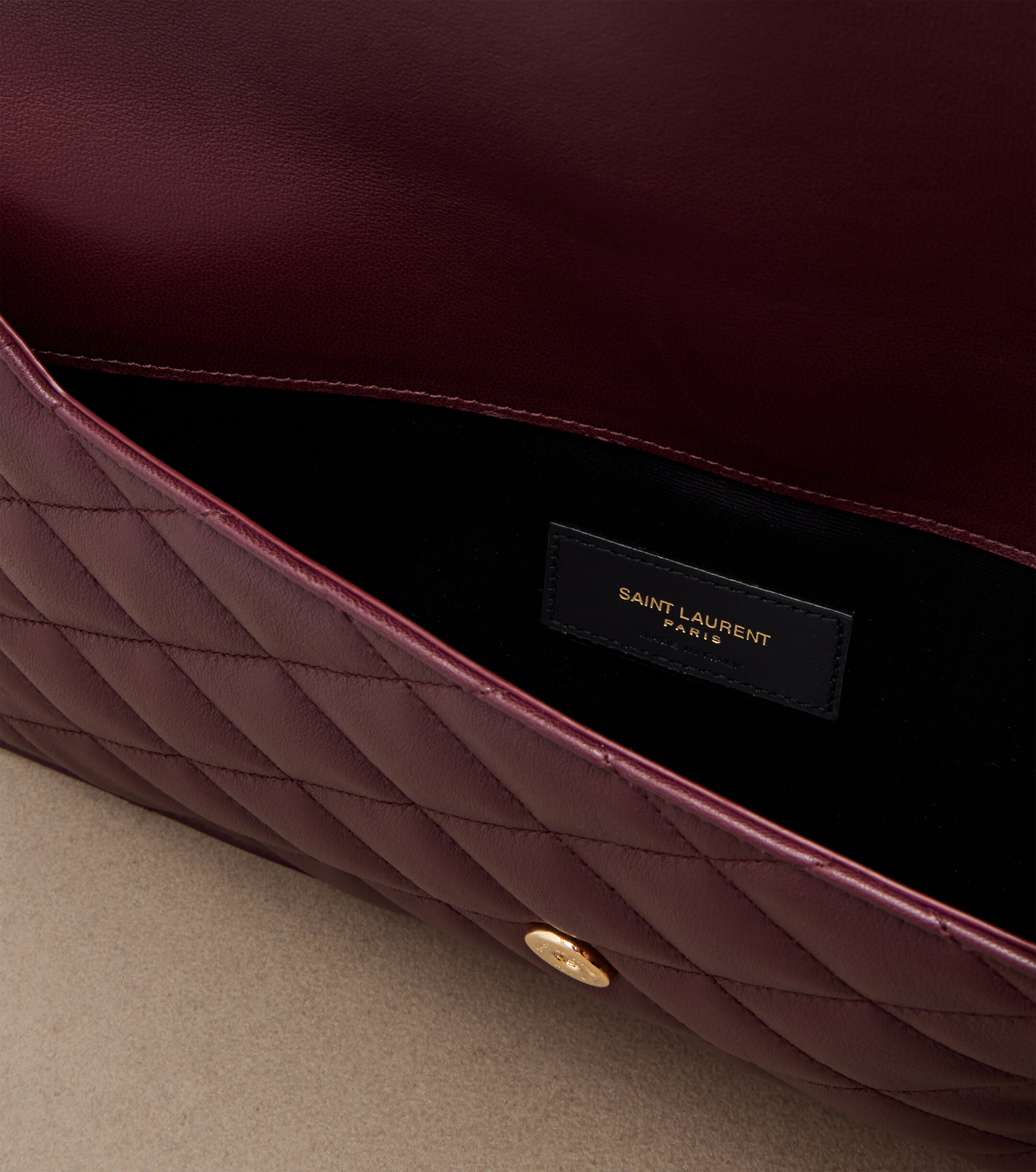 Saint Laurent Cassandre quilted leather pouch