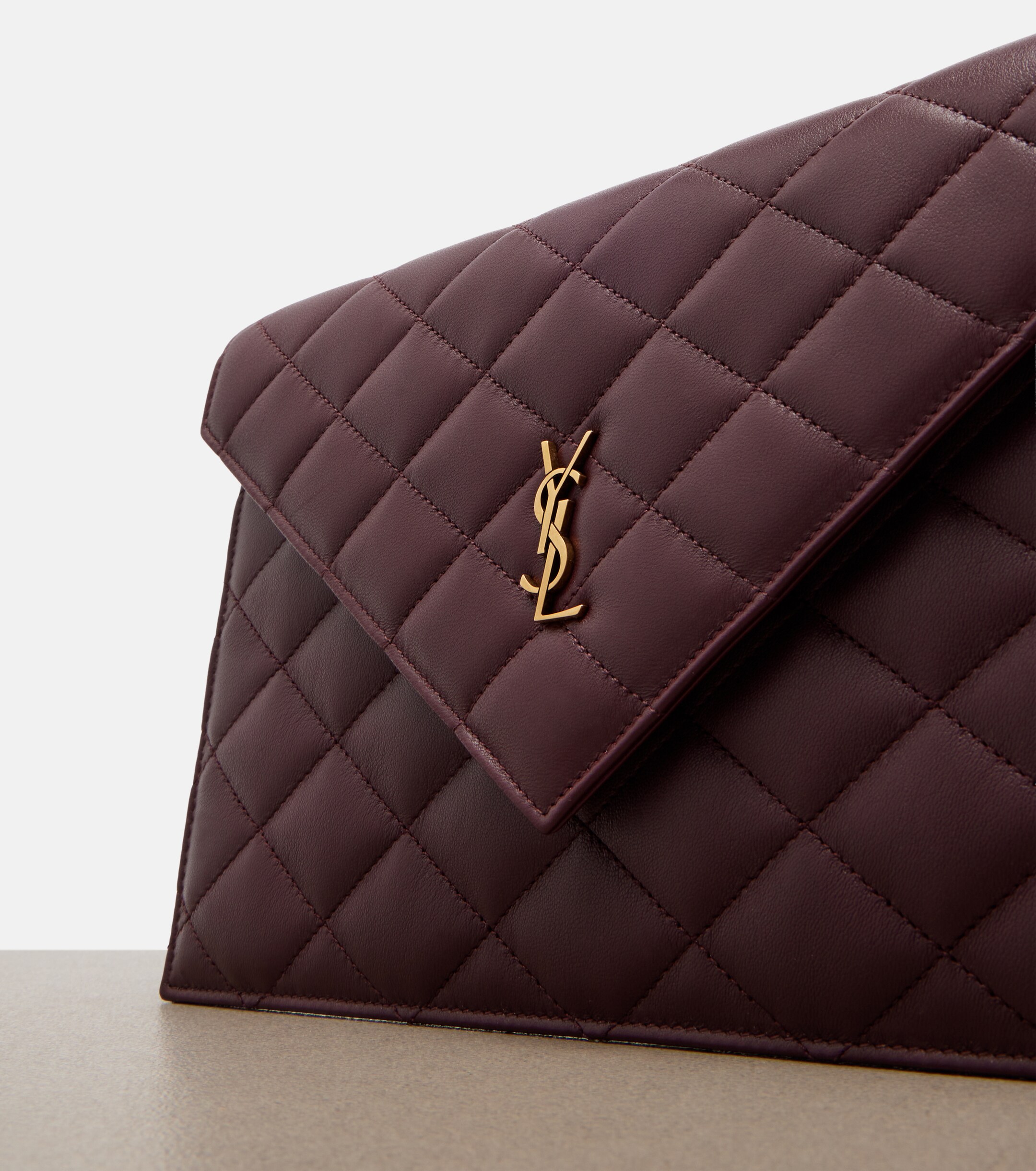 Saint Laurent Cassandre quilted leather pouch