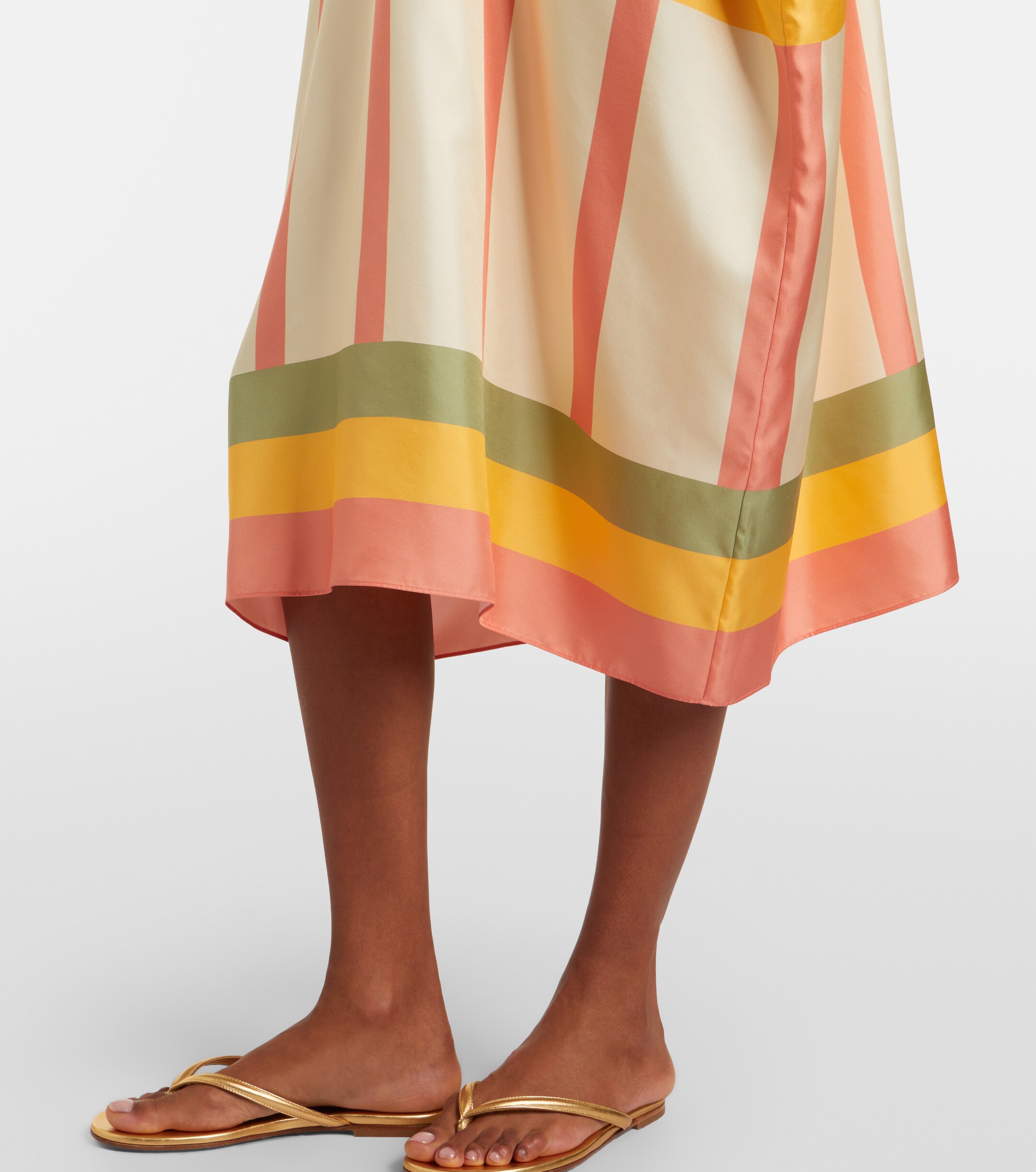 Eres Eres Ice striped silk twil kaftan