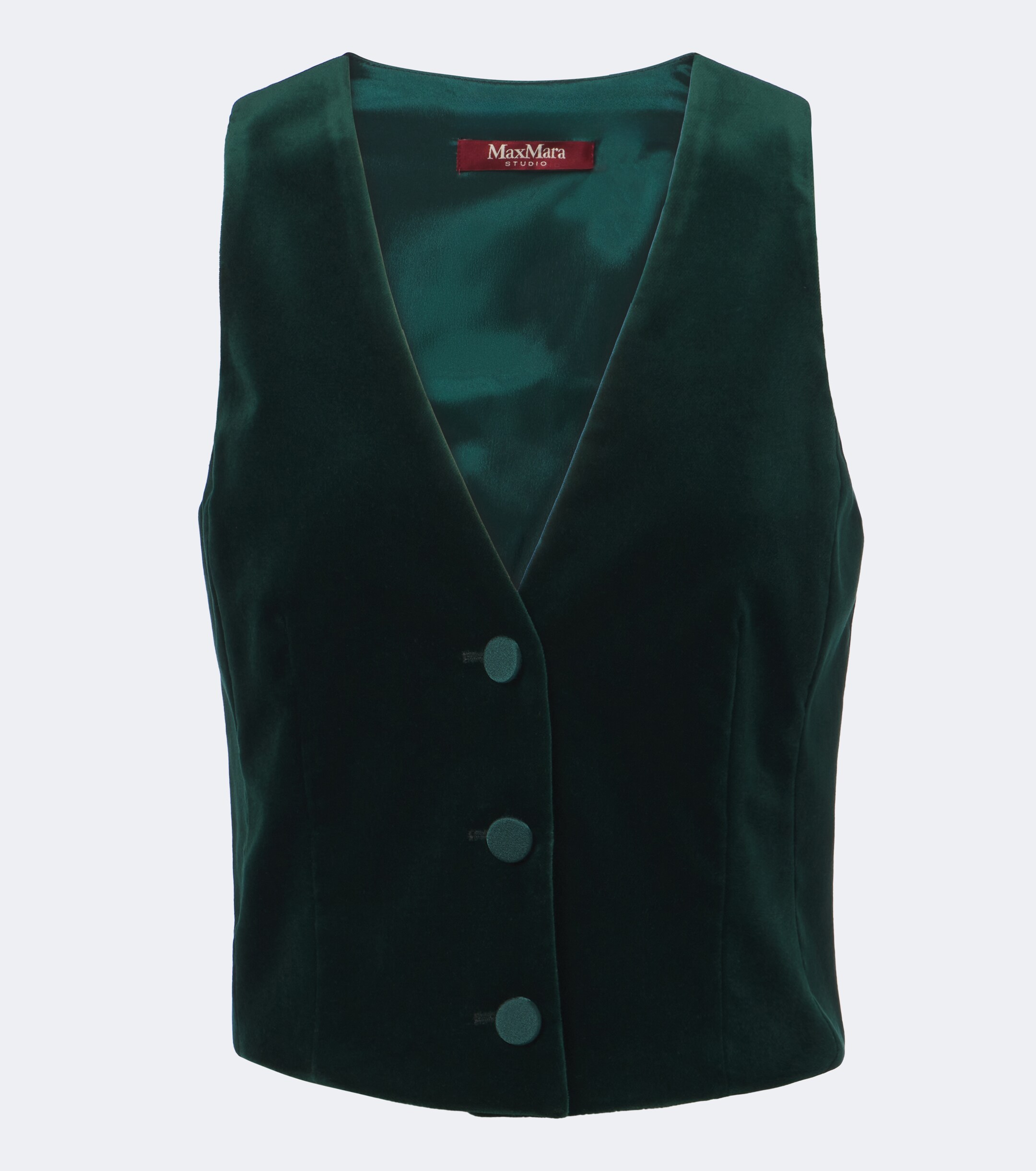Max Mara Max Mara Elegante cotton velvet vest