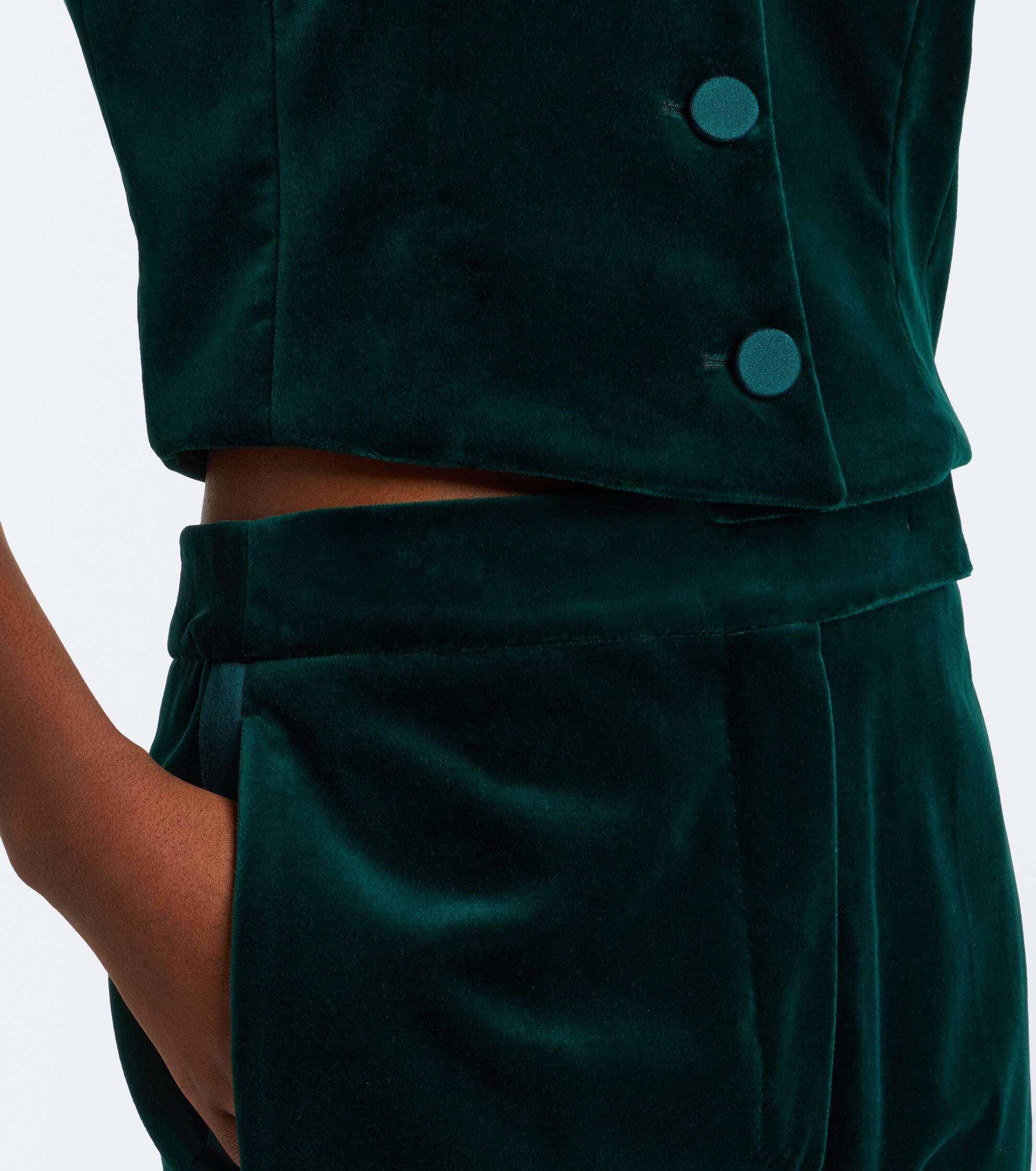 Max Mara Max Mara Elegante cotton velvet vest