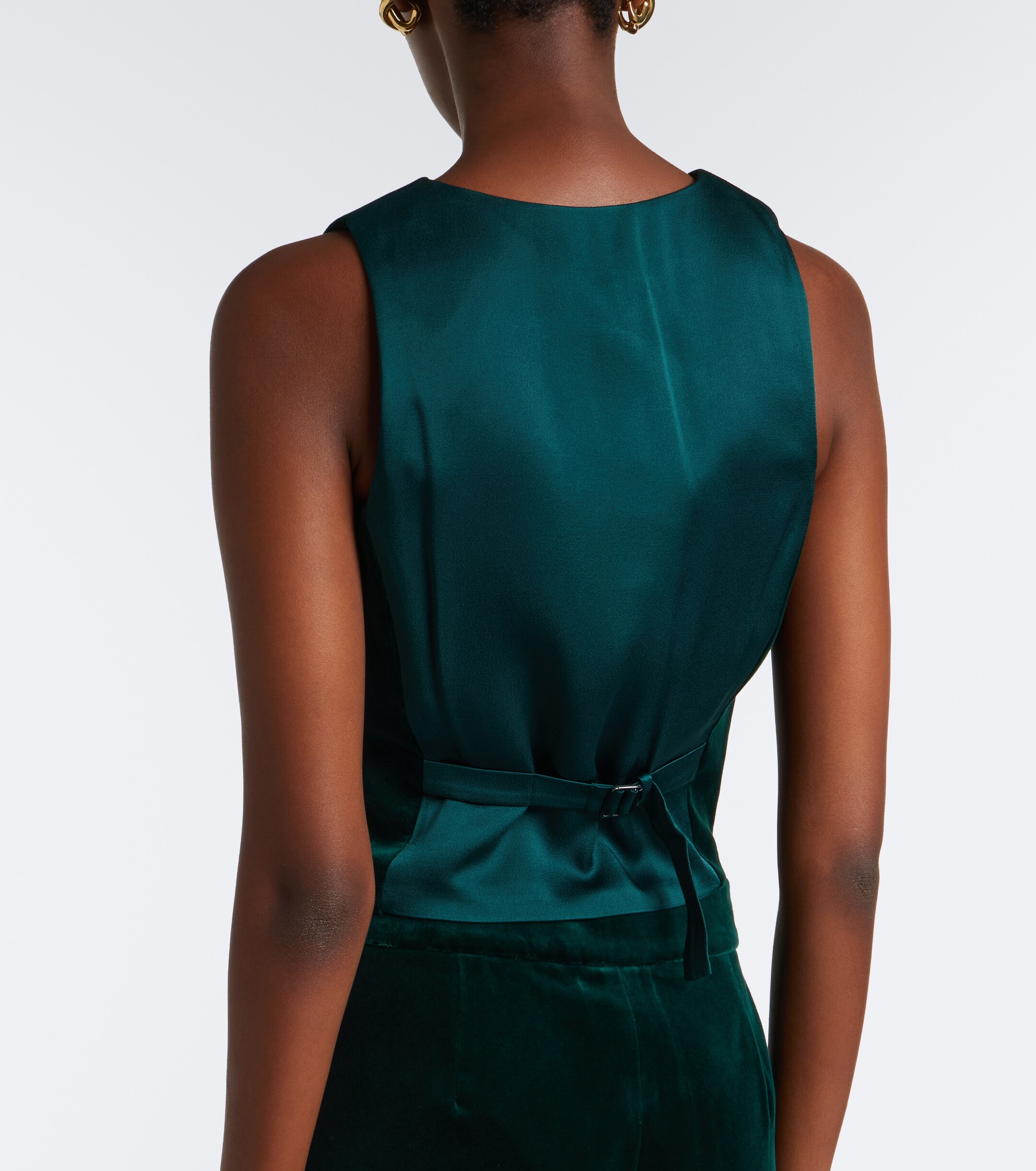 Max Mara Max Mara Elegante cotton velvet vest