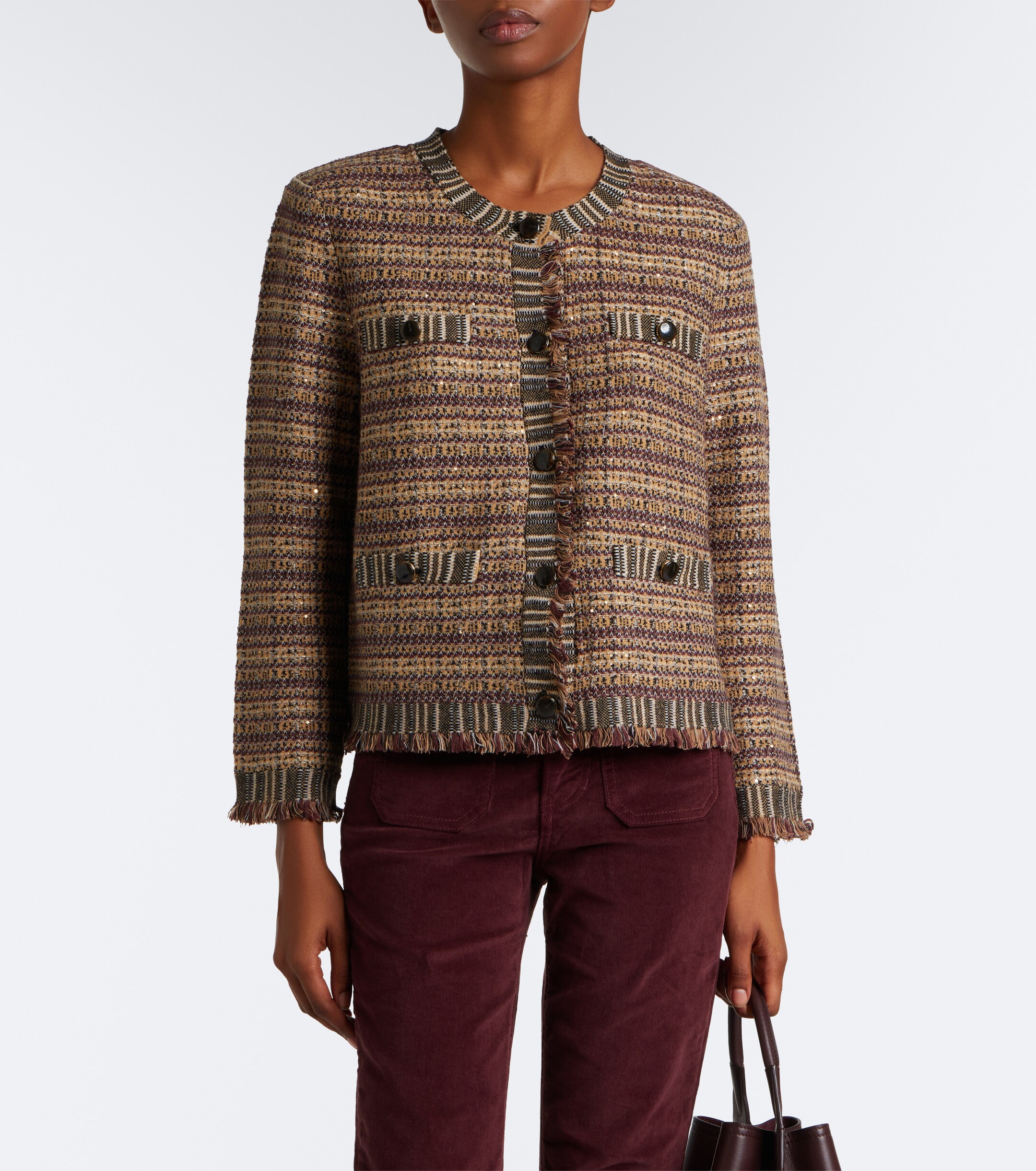 Veronica Beard Veronica Beard Sariyah cropped tweed jacket