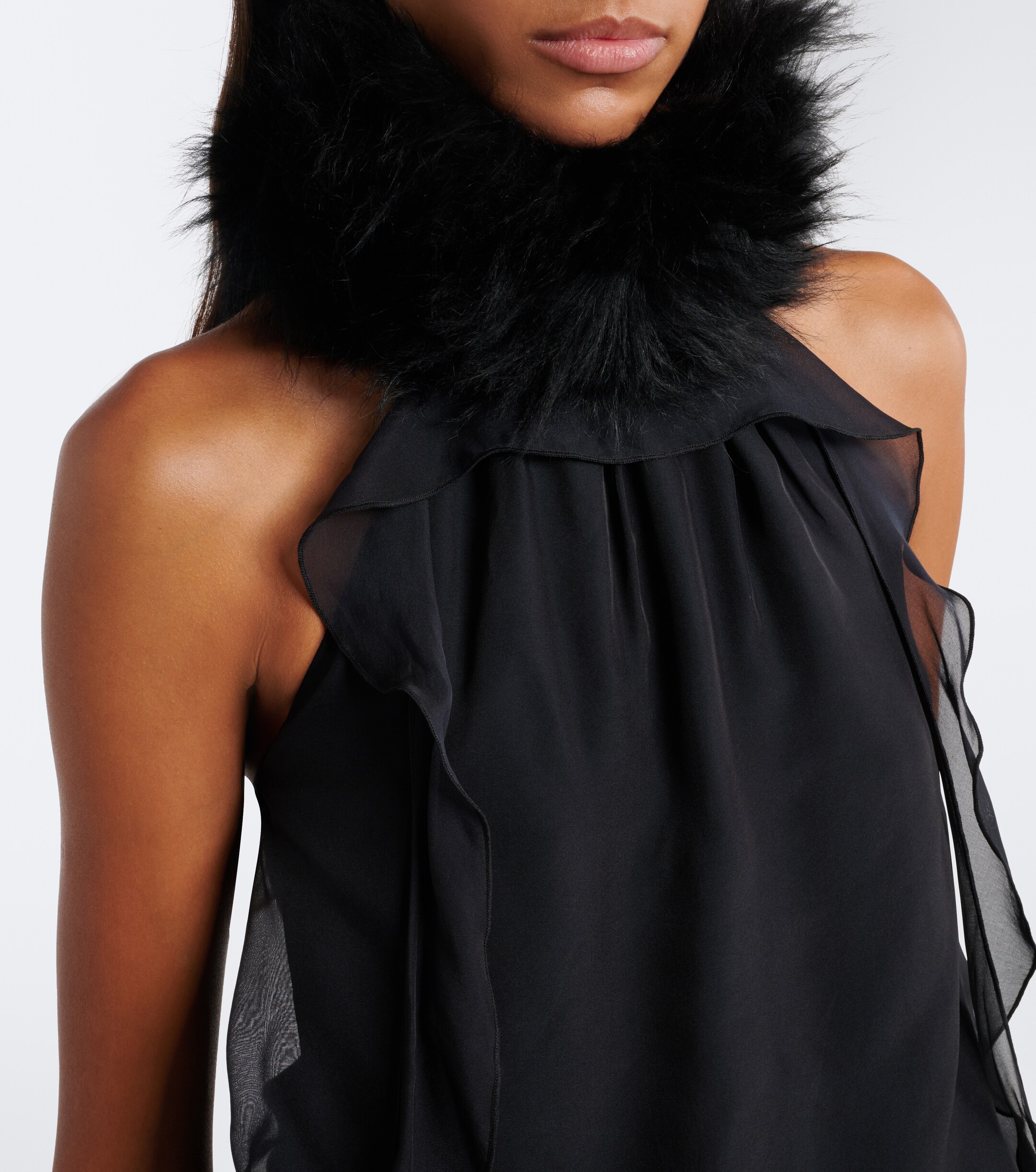 Jacques Wei Jacques Wei Chiffon halterneck top