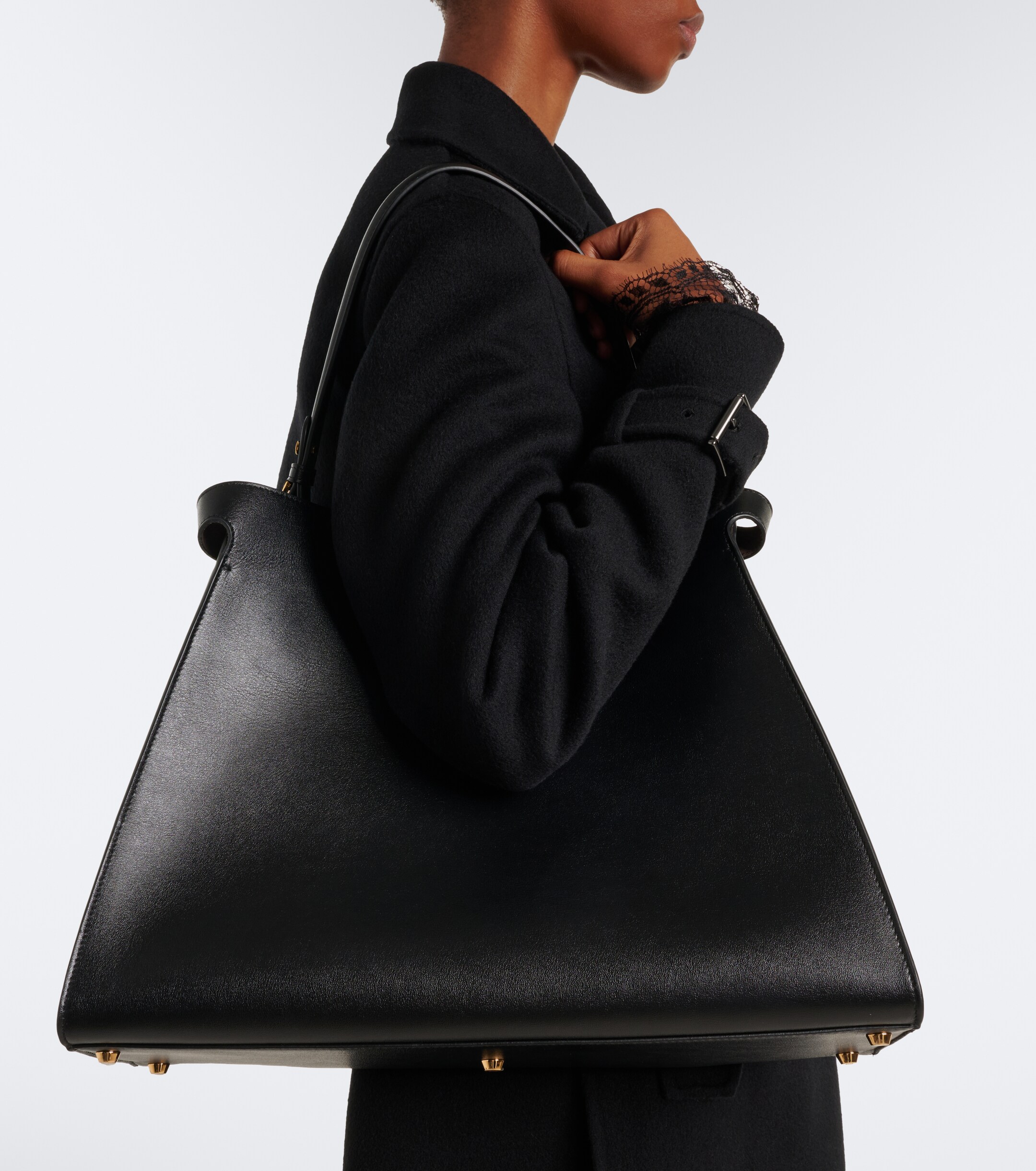 Fendi Fendi Peekaboo Medium leather shoulder bag