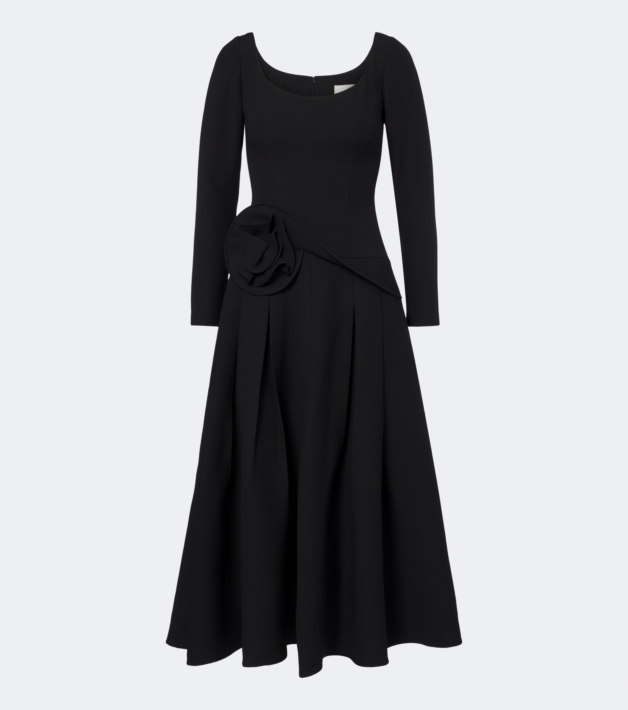 Roland Mouret Roland Mouret Floral-appliqué wool and silk midi dress