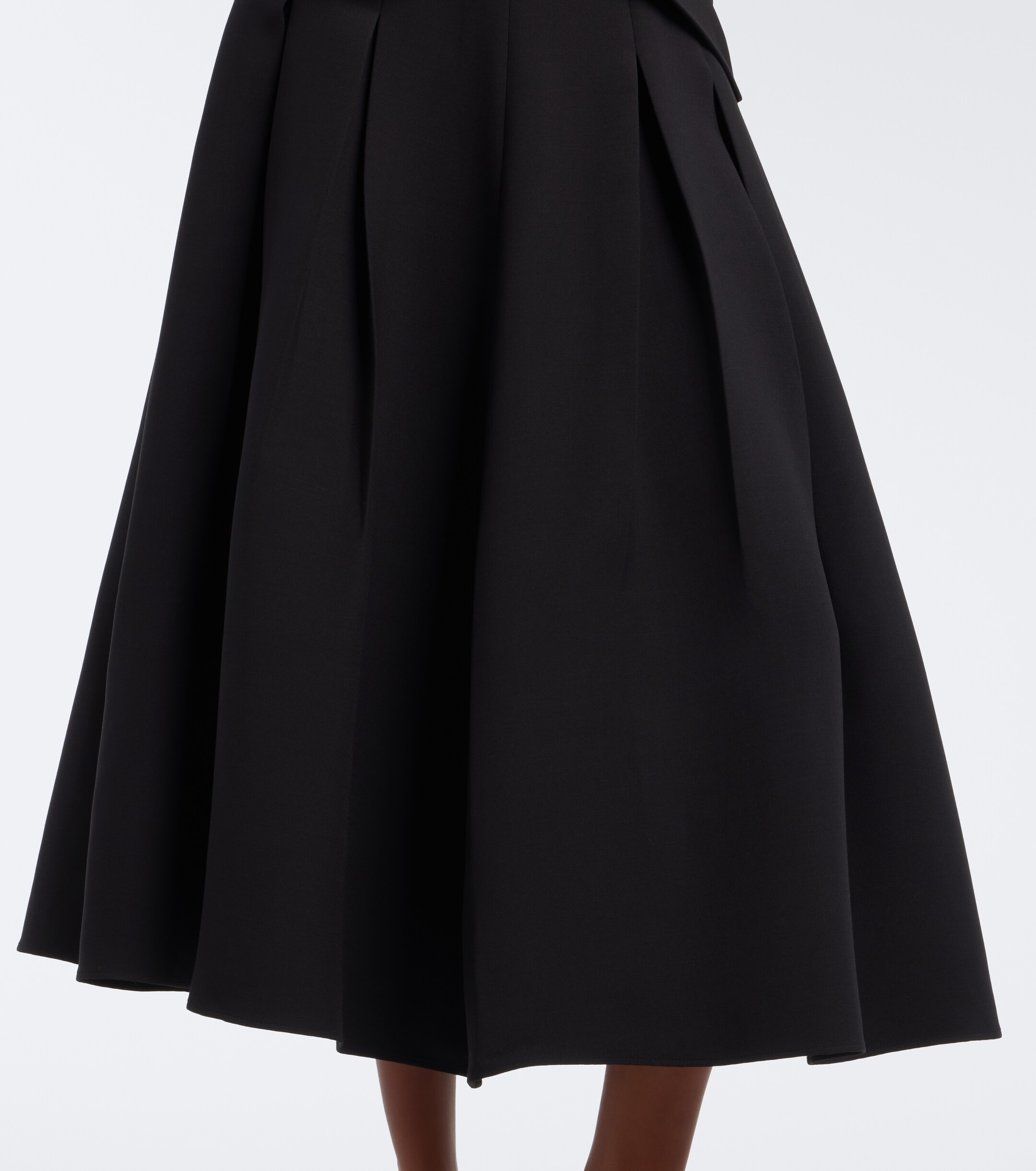 Roland Mouret Roland Mouret Floral-appliqué wool and silk midi dress
