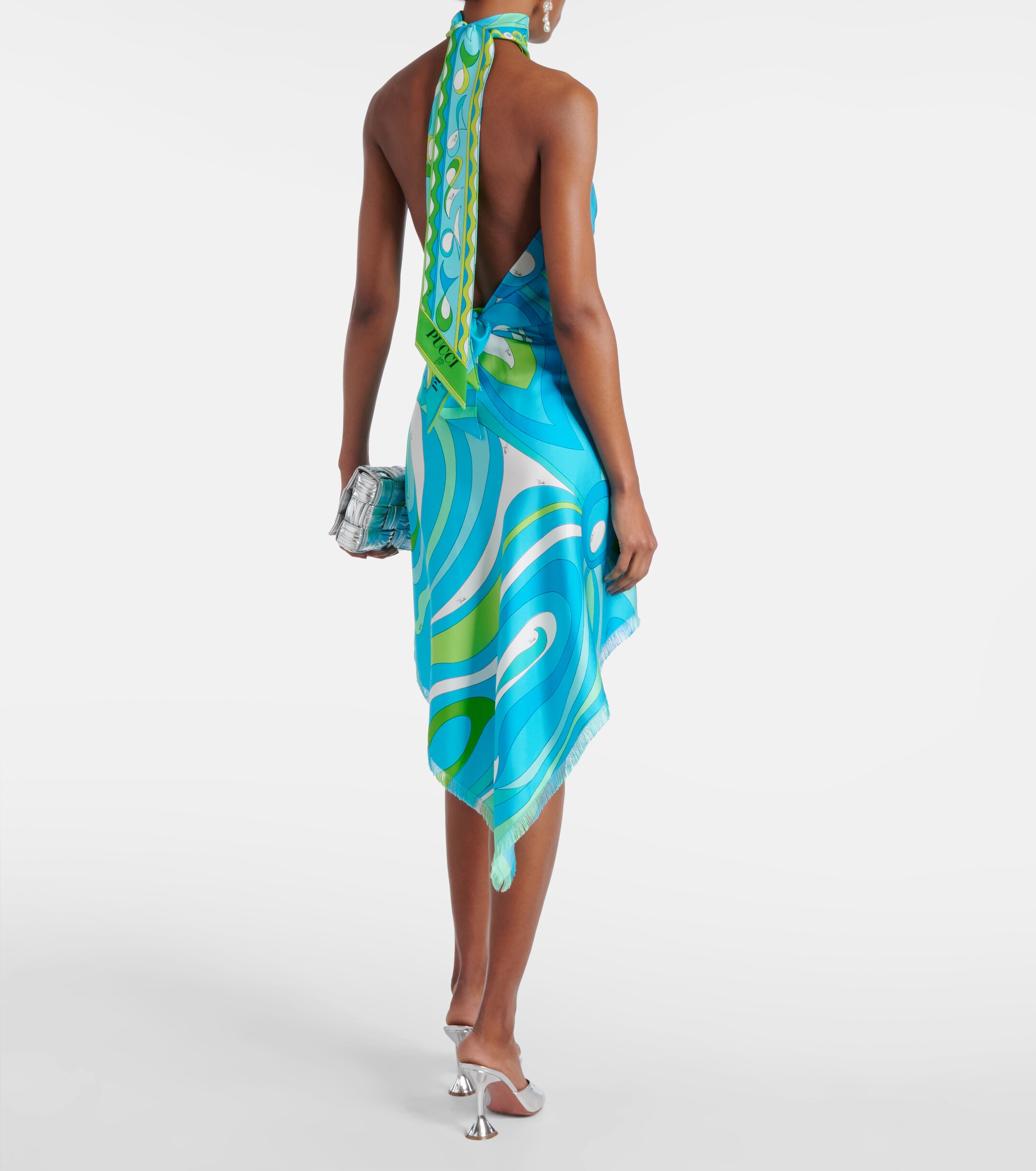 Pucci Vivara printed silk satin top