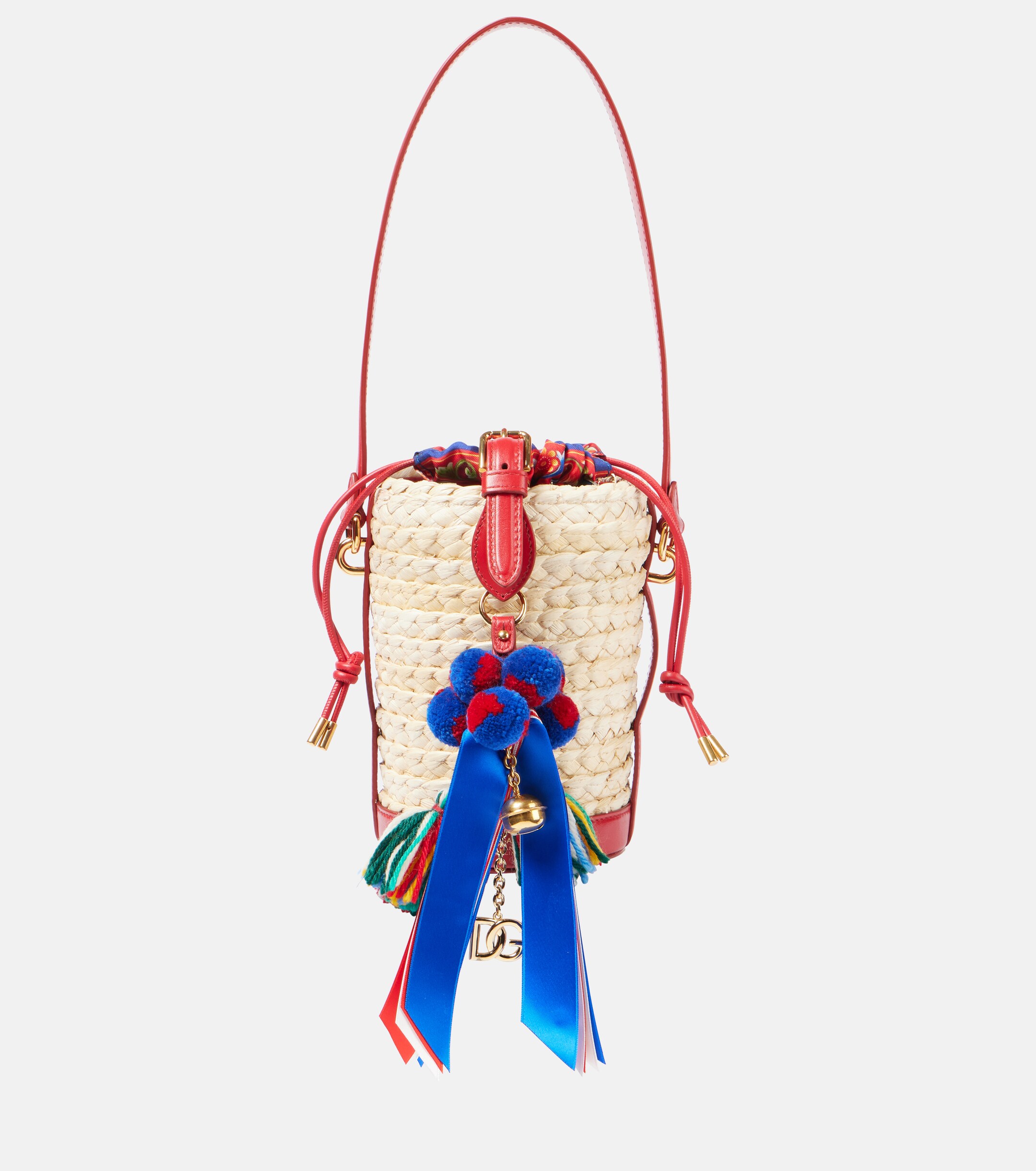 Dolce&Gabbana Taormina Carla Medium raffia bucket bag