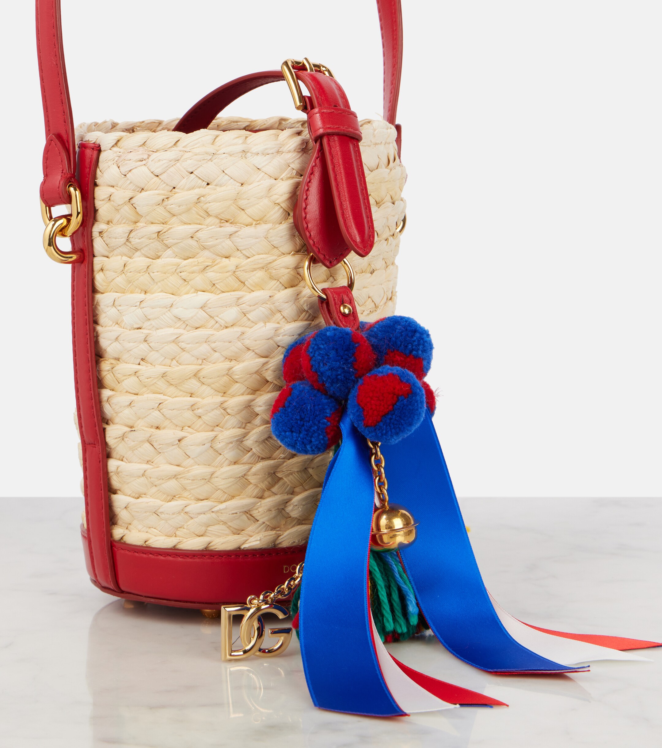 Dolce&Gabbana Taormina Carla Medium raffia bucket bag