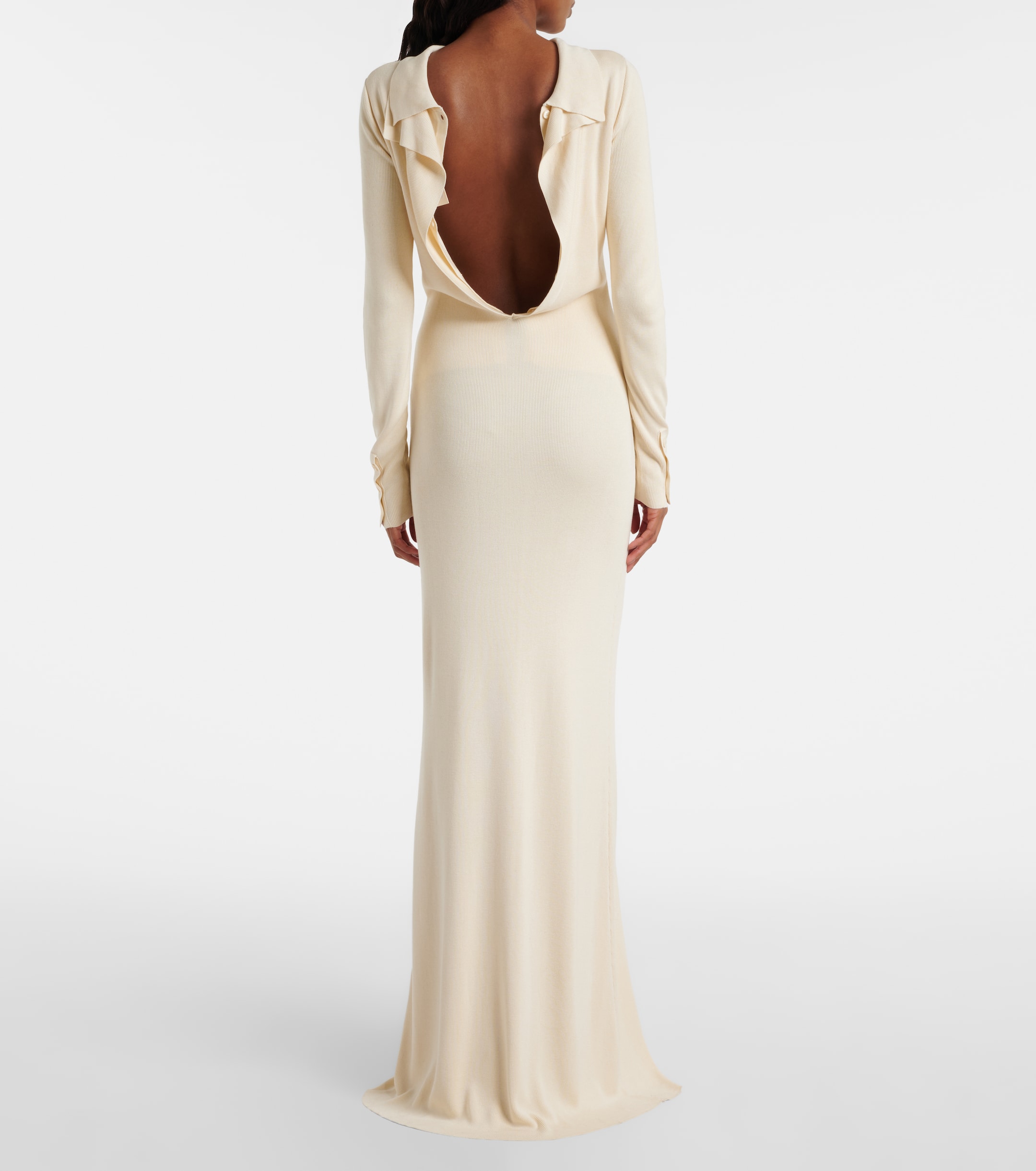 Aya Muse Elowen open-back silk-blend maxi dress