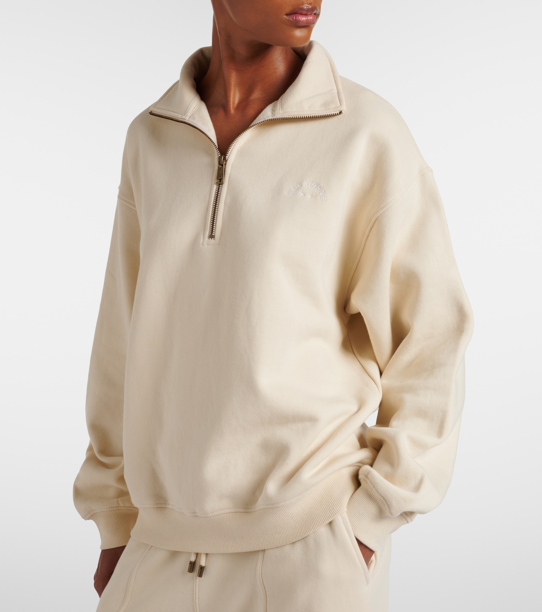 The Upside The Upside Hamilton Wren cotton half-zip sweatshirt
